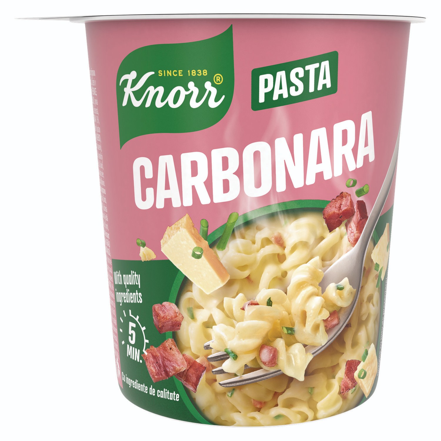 Trvanlivé potraviny - Knorr Snack Pasta with Cheese Sauce and Bacon 55 g