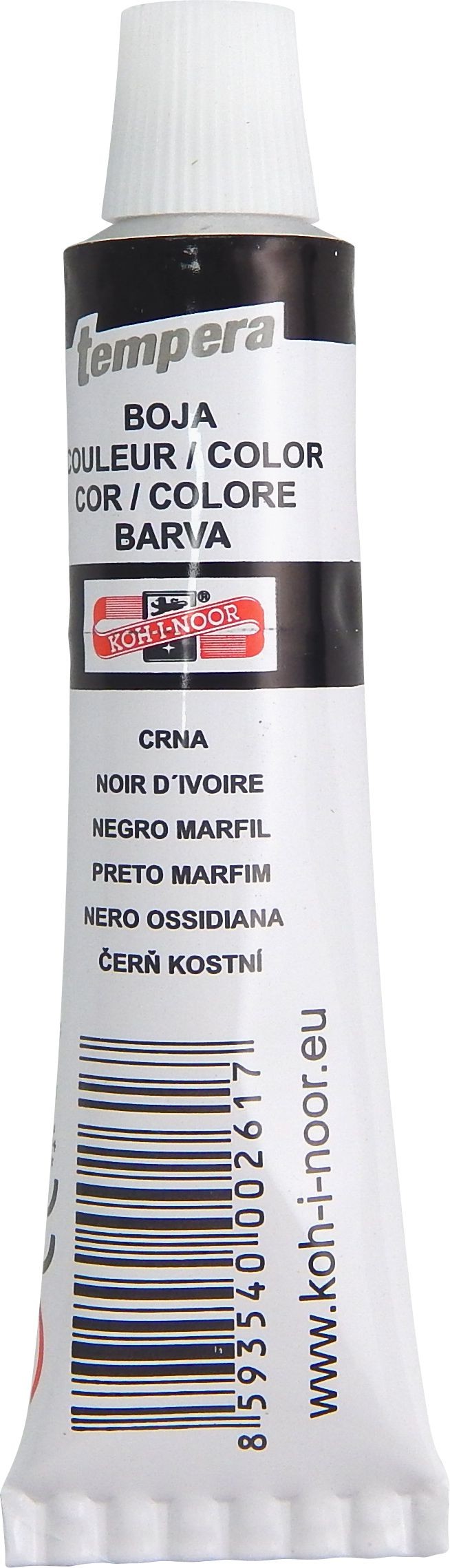 Domácnost a Zahrada - Koh-I-Noor Temperové barvy školní čerň 16 ml