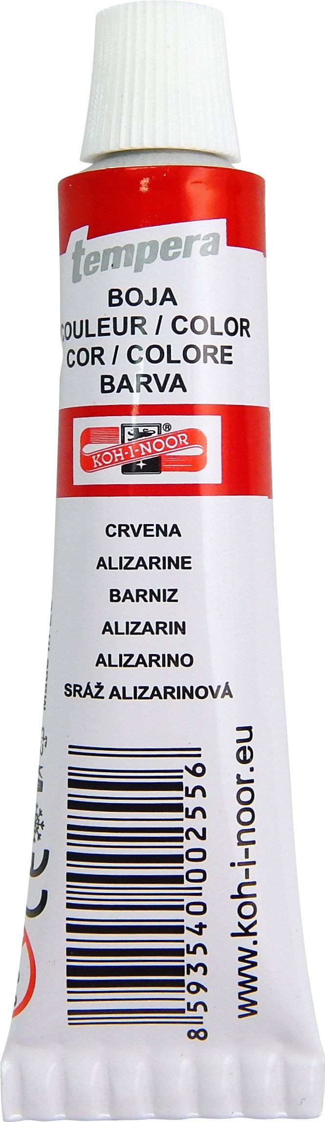 Domácnost a Zahrada - Koh-I-Noor Temperové barvy školní sráž alizarinová 16 ml