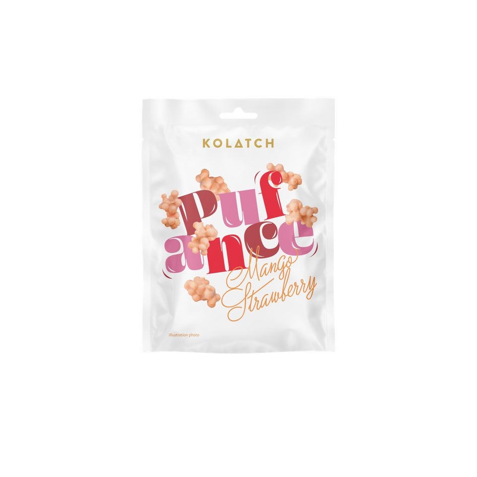 Zdravý svět - Kolatch BIO pufance mango a jahody v bílé čokoládě 33g