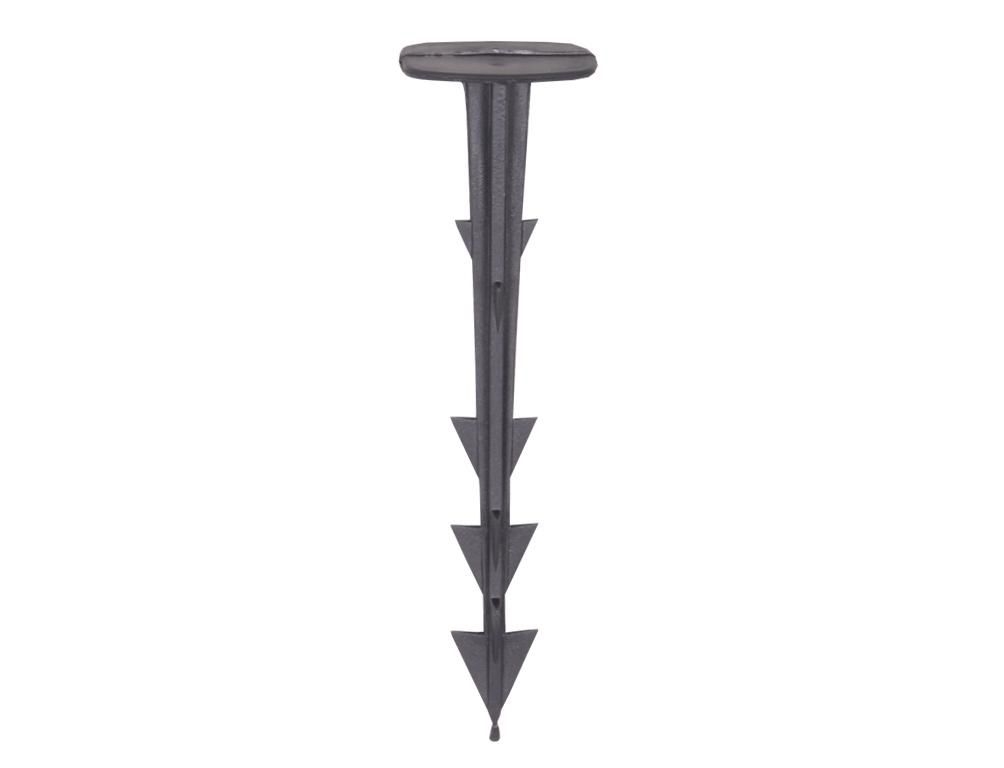 Domácnost a Zahrada - Kolík kotvící černý plastový 12 cm, 15ks