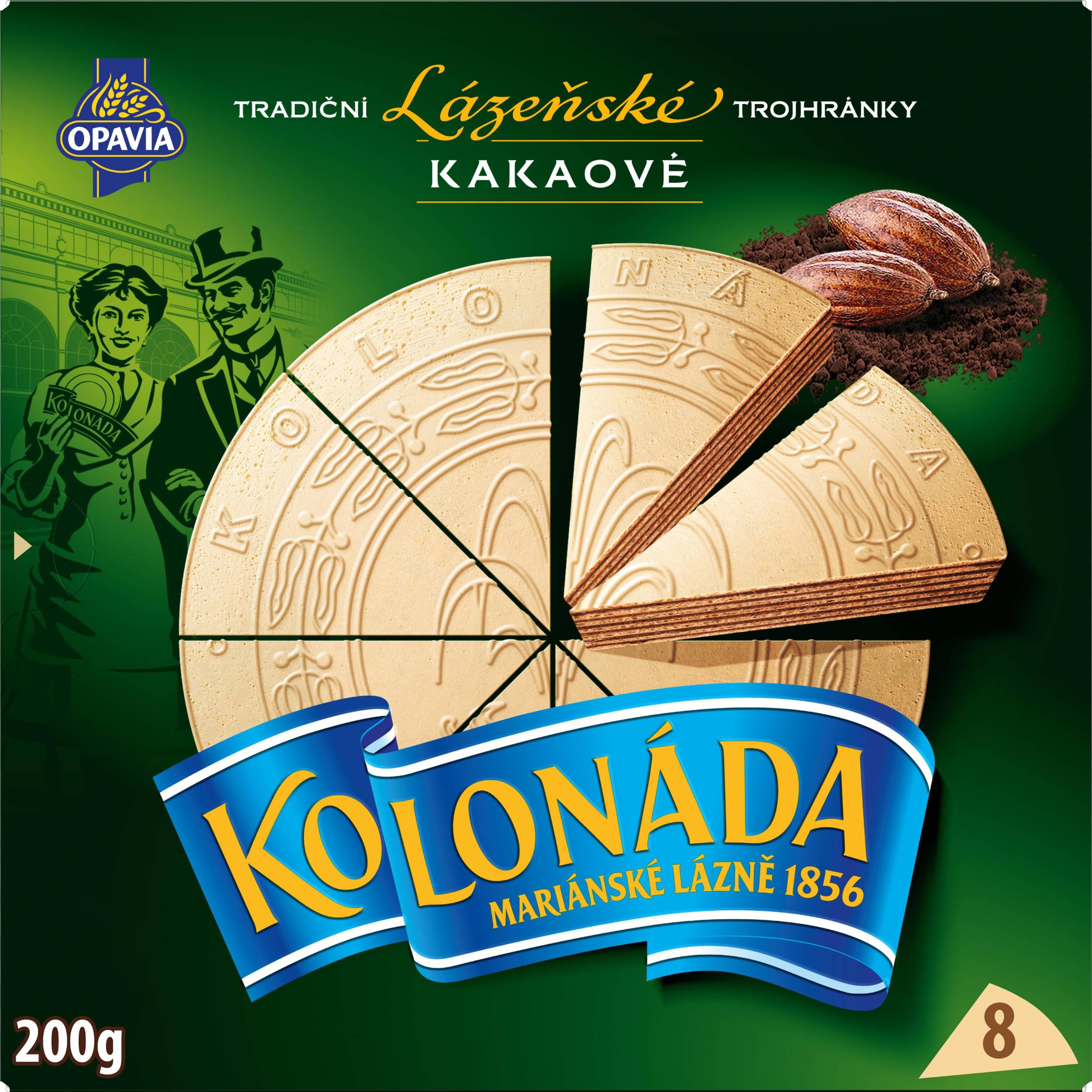 Trvanlivé potraviny - Kolonáda Trojhránky kakaové 200g