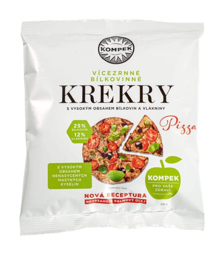 Trvanlivé potraviny - Kompek Krekry bílkovinné pizza 160 g