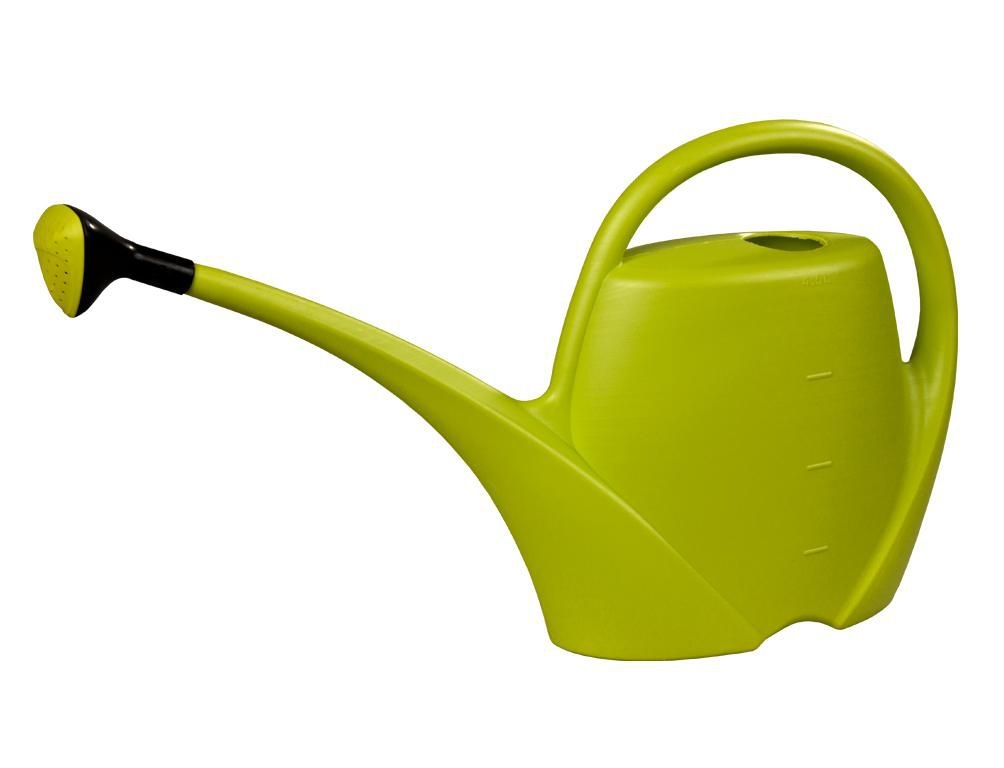 Domácnost a Zahrada - Konev Spring 4,5 l, plastová s růžicí, zelená