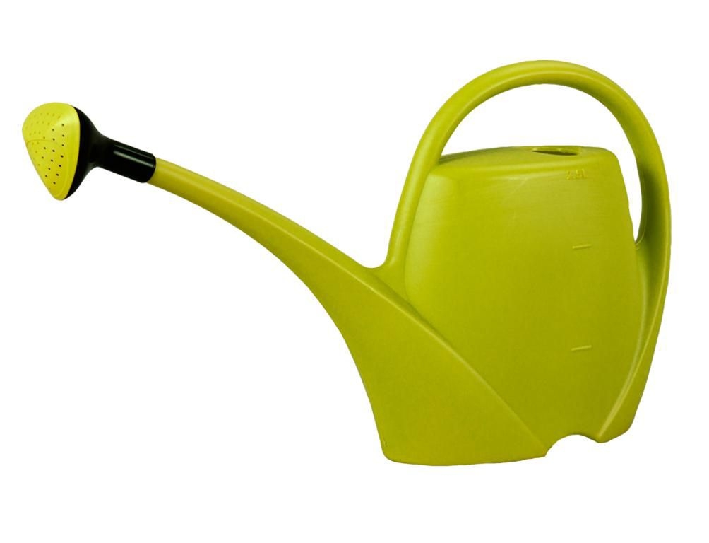 Domácnost a Zahrada - Konvička SPRING s růžicí plastová zelená 2,5l, 1 ks