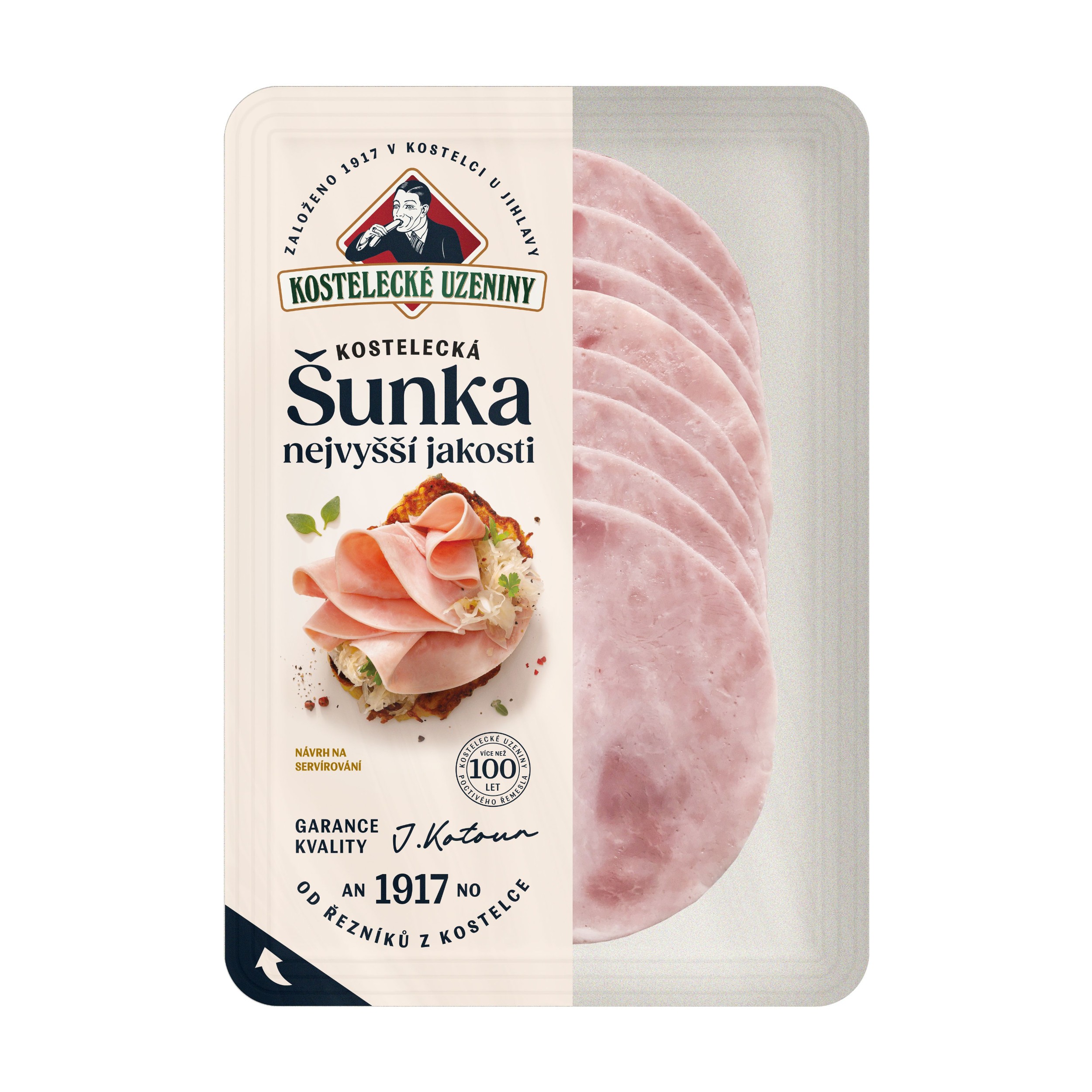 Uzeniny a lahůdky - Kostelecká šunka nej. jakosti 100g