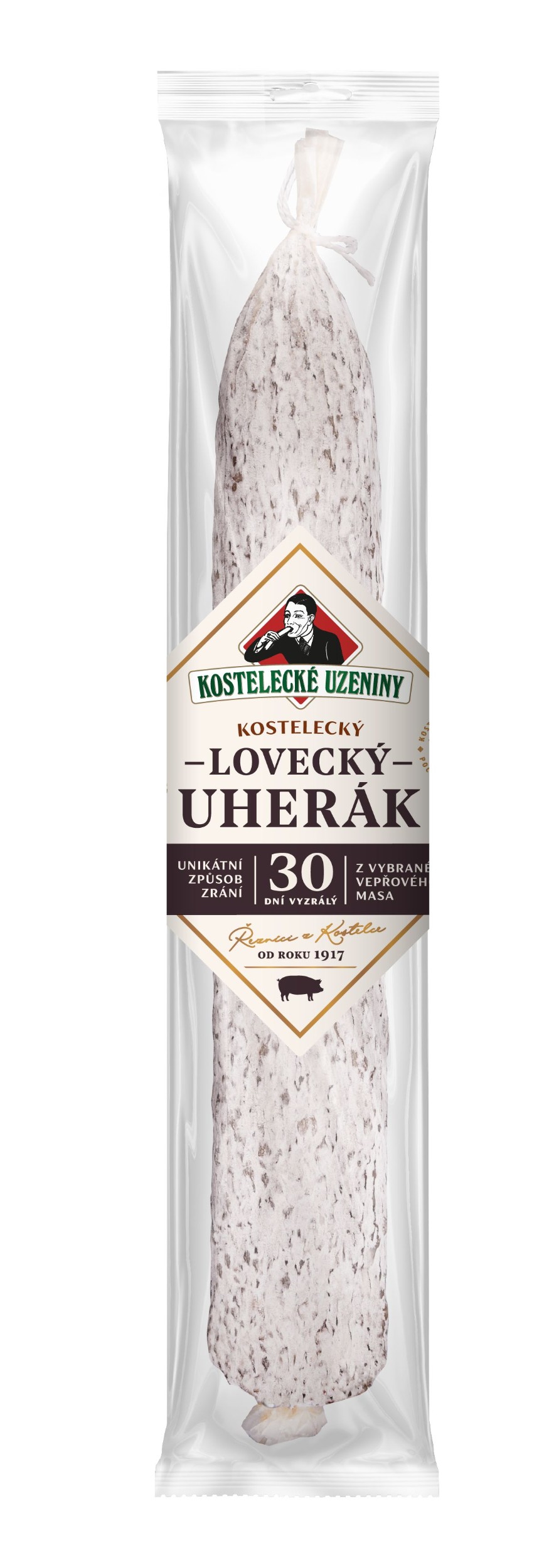 Uzeniny a lahůdky - Kostelecké uzeniny Lovecký uherák 300 g
