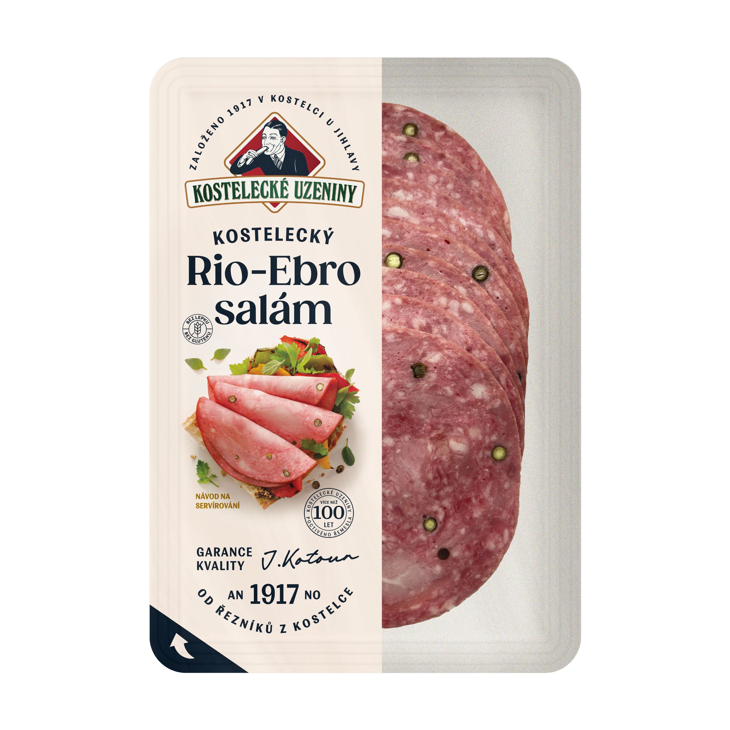 Uzeniny a lahůdky - Kostelecké Uzeniny Rio Ebro krájený 100 g