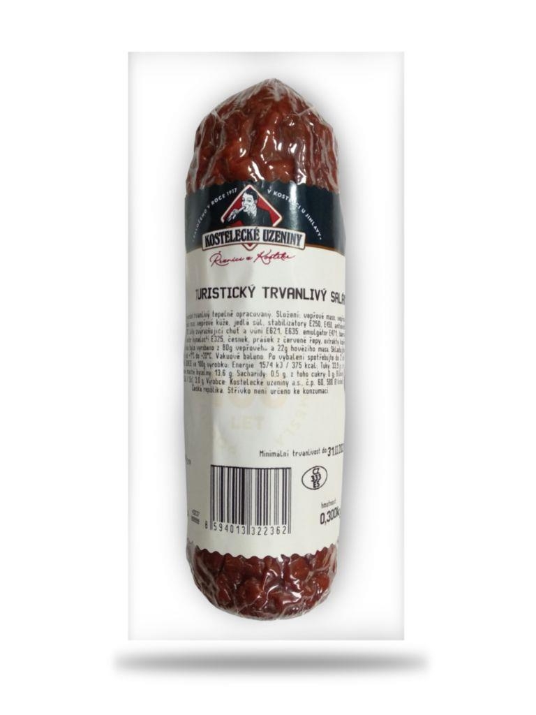 Uzeniny a lahůdky - Kostelecké uzeniny Turistický trvanlivý salám 300g