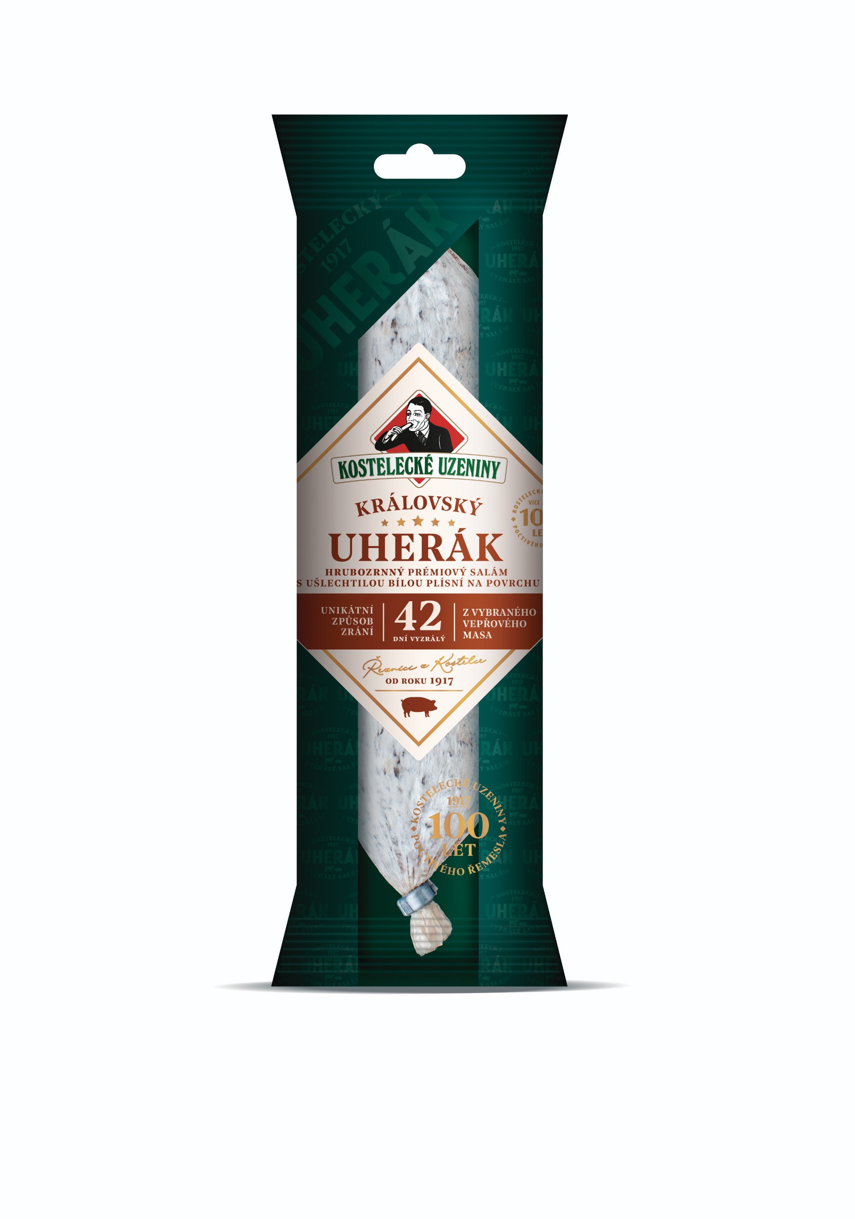Uzeniny a lahůdky - Kostelecné Uzeniny Královský Uherák 380g