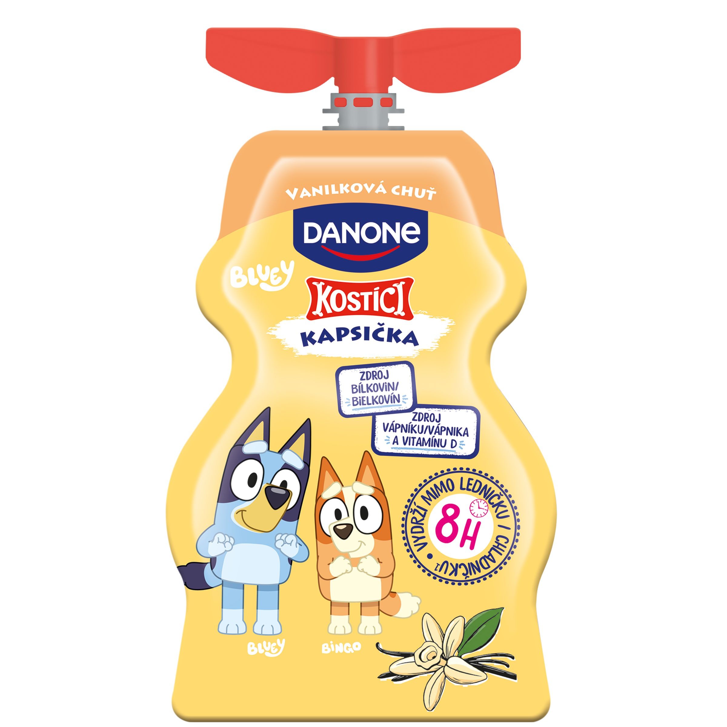 Mléčné a chlazené - Kostíci Kapsička příchuť vanilka 70g