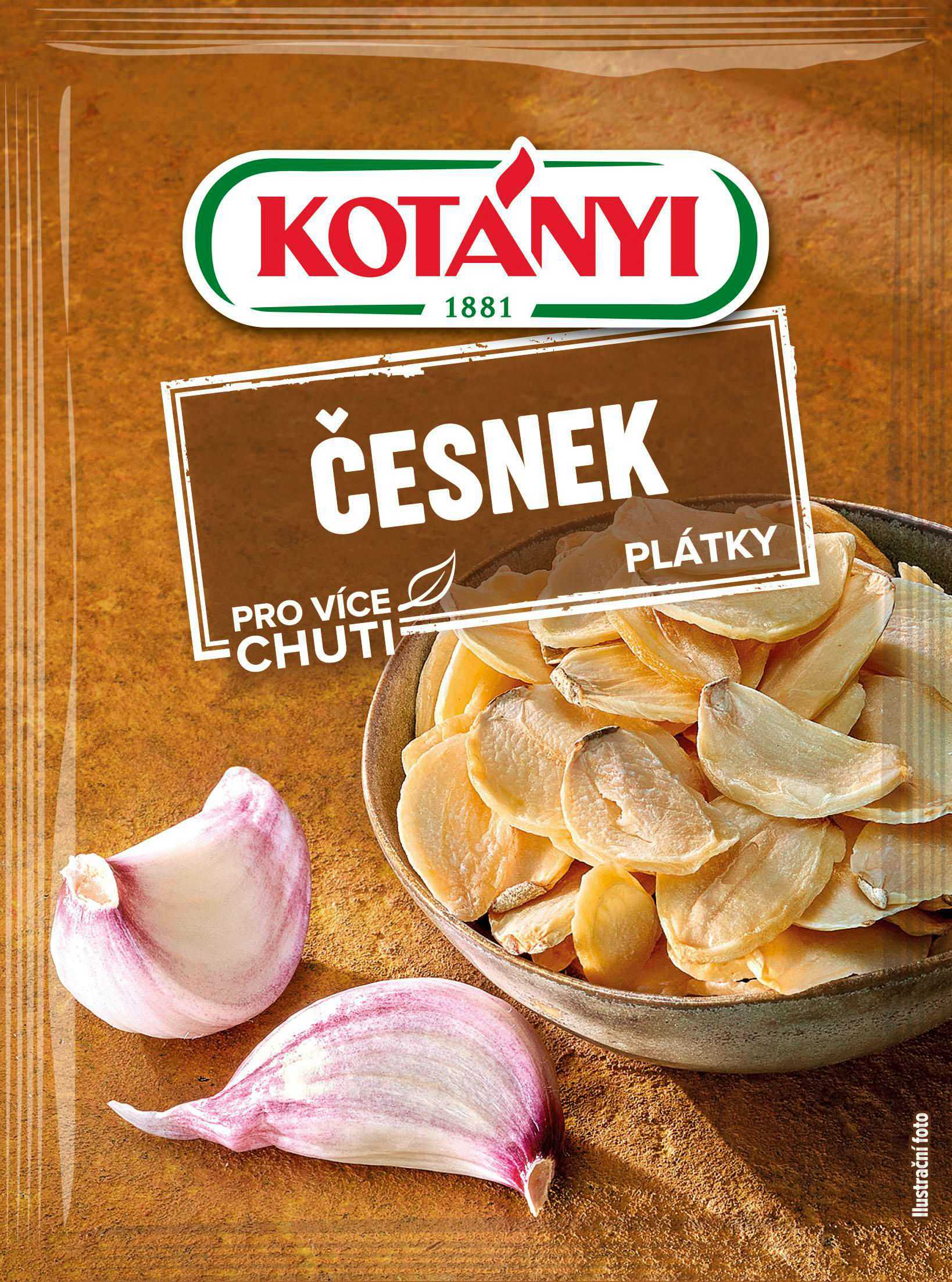Trvanlivé potraviny - Kotányi Česnek plátky 15 g