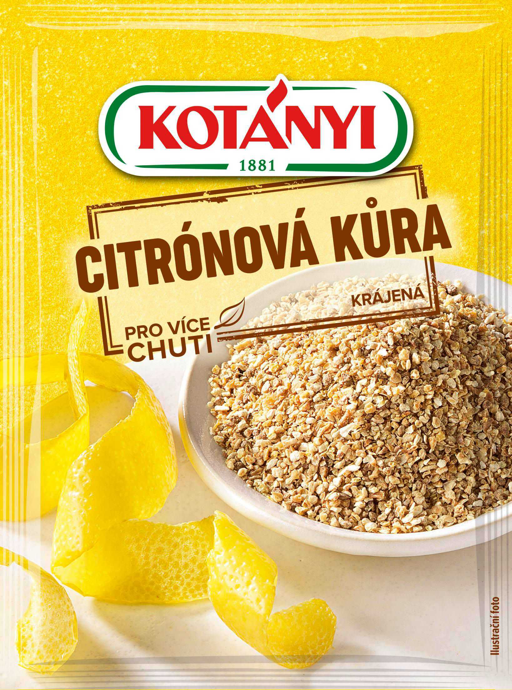 Trvanlivé potraviny - Kotányi Dessert Citrónová kůra krájená 14 g