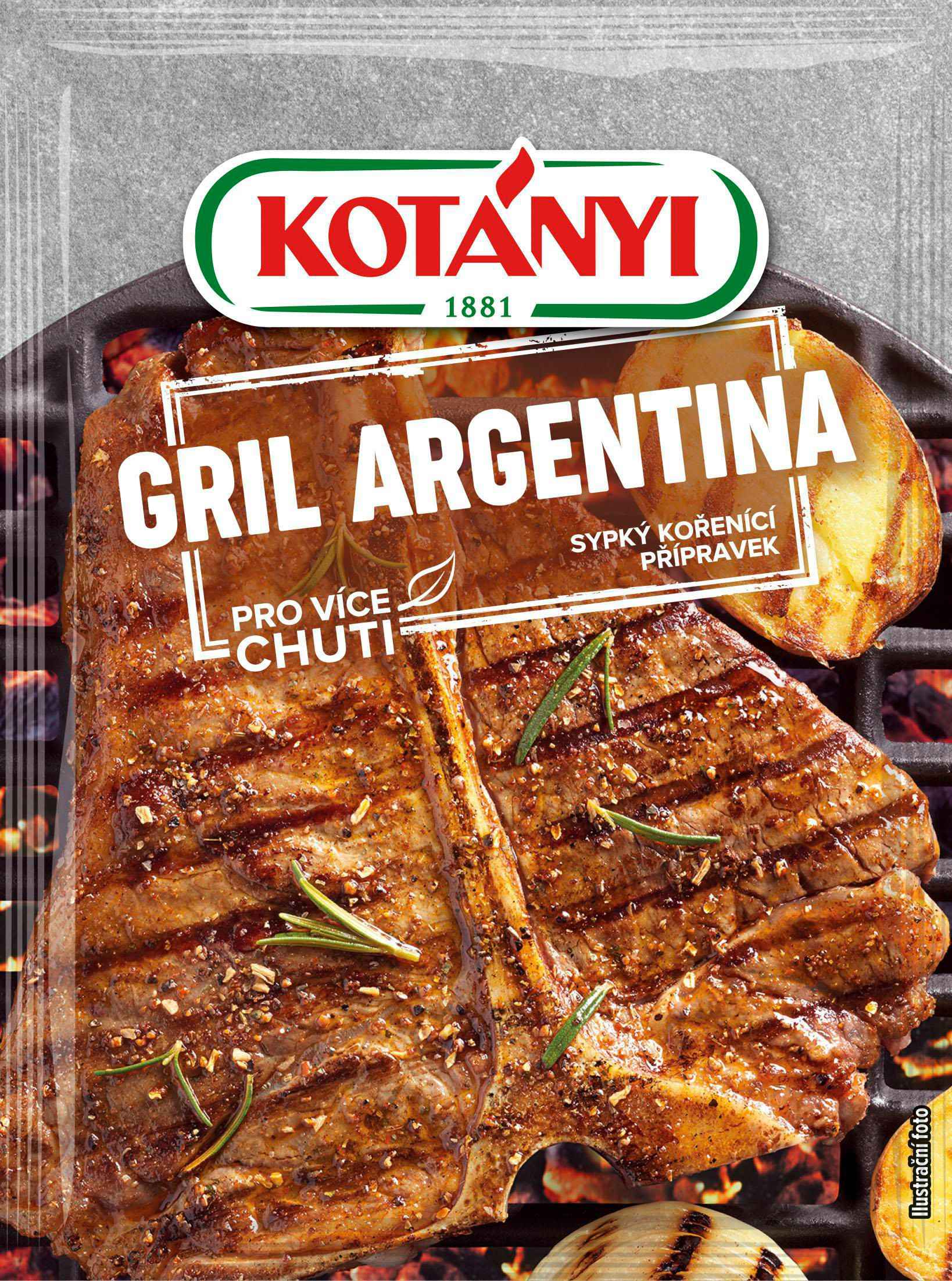 Trvanlivé potraviny - Kotányi Gril Argentina 40 g