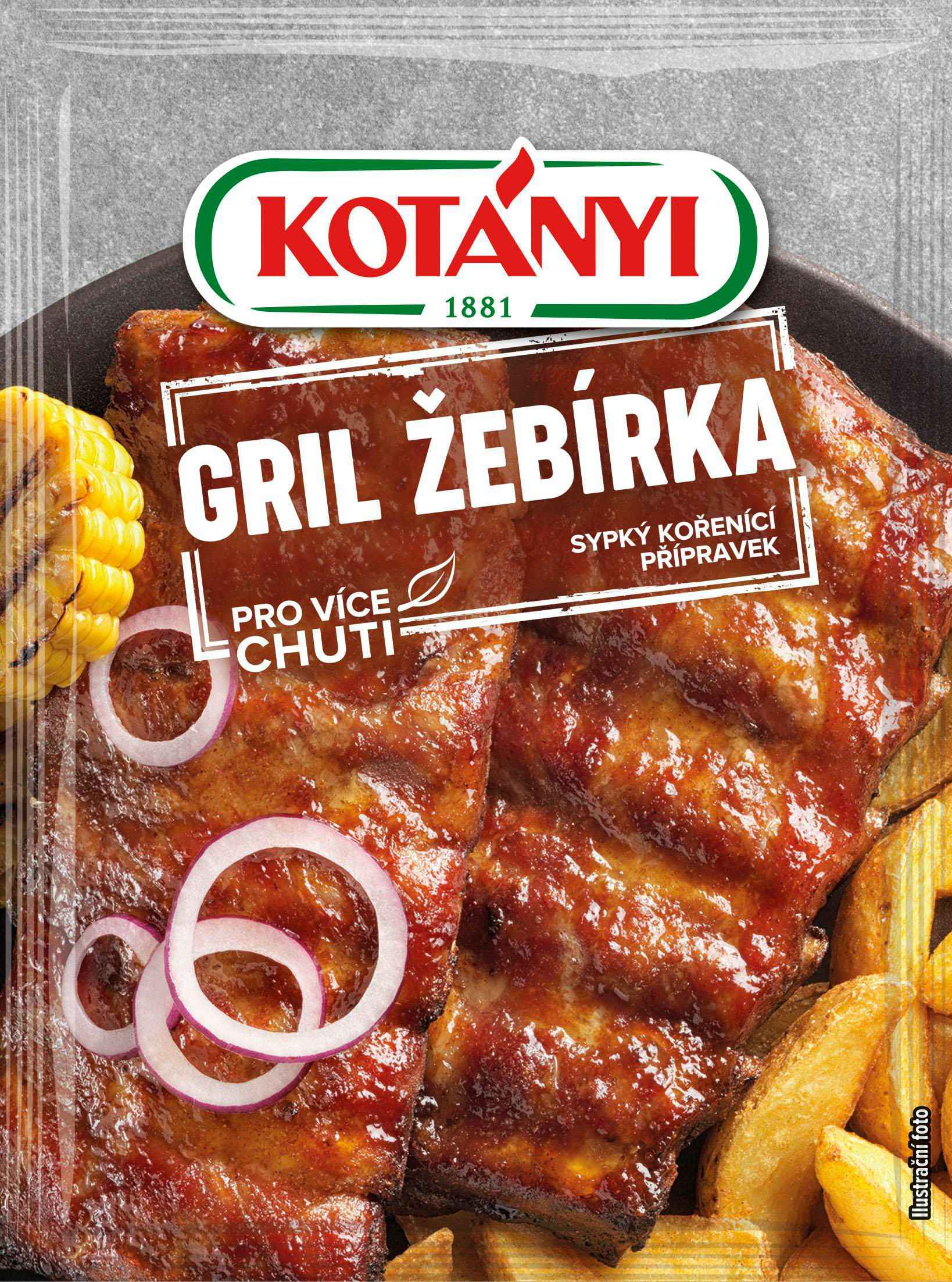Trvanlivé potraviny - Kotányi Gril žebírka 40 g