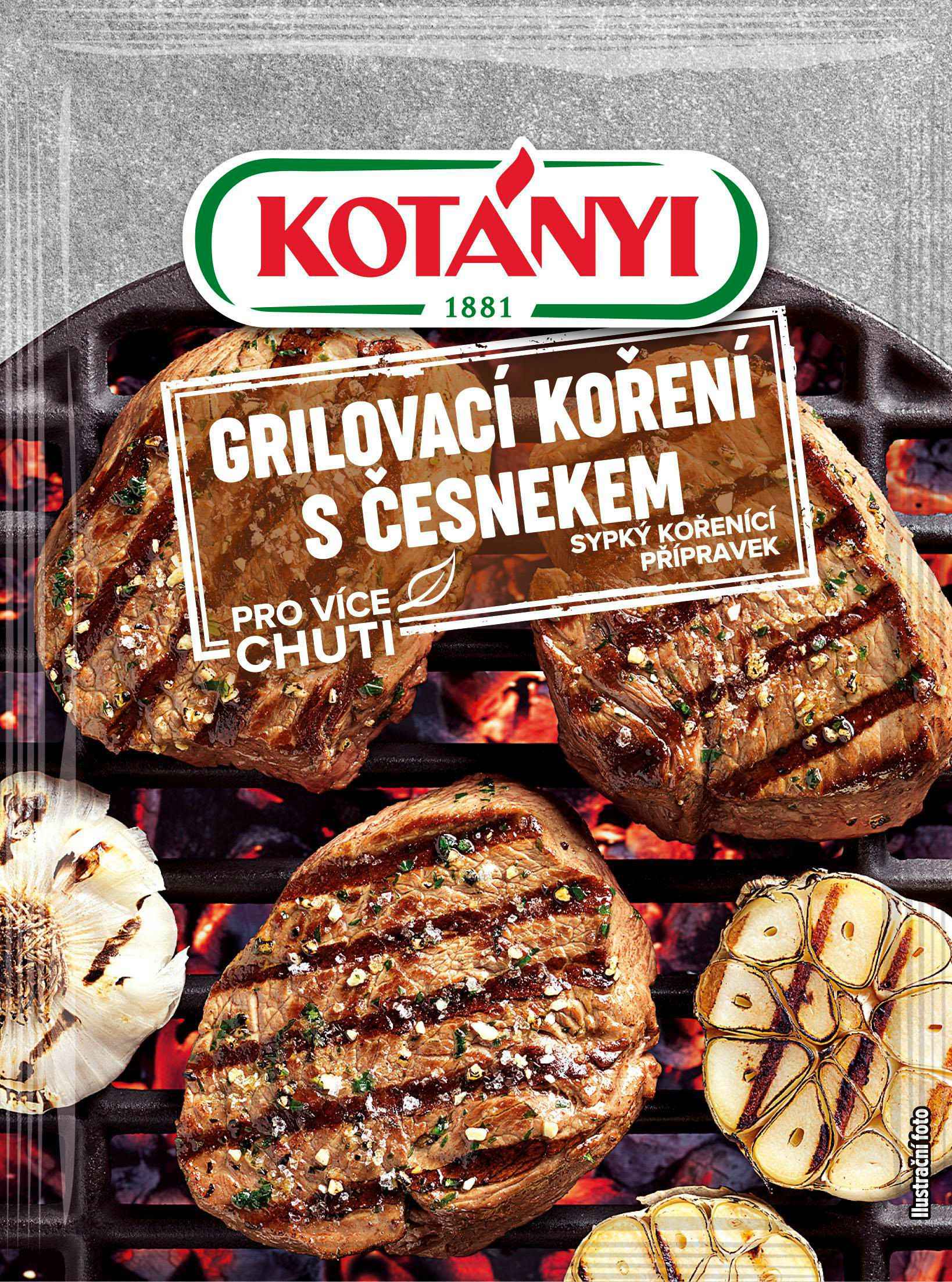 Trvanlivé potraviny - Kotányi Grilovací koření s česnekem 30g