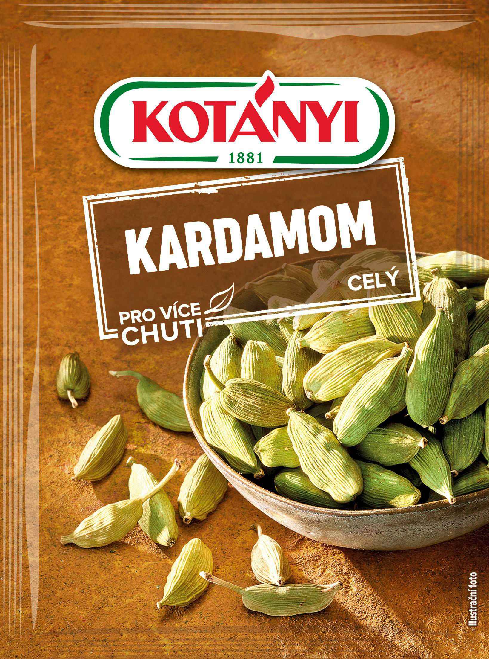 Trvanlivé potraviny - Kotányi Kardamom celý 7g