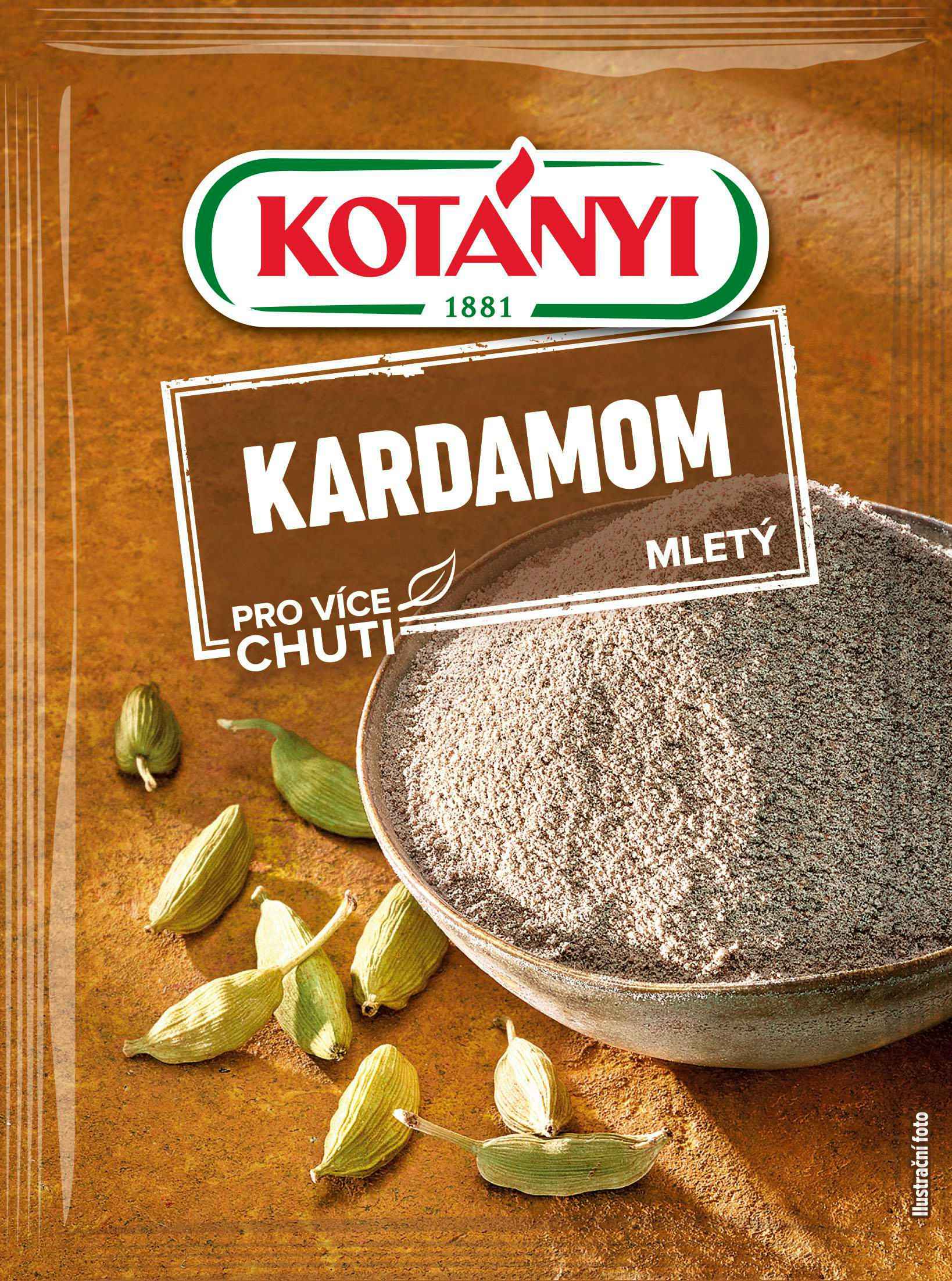Trvanlivé potraviny - Kotányi Kardamom mletý 10 g