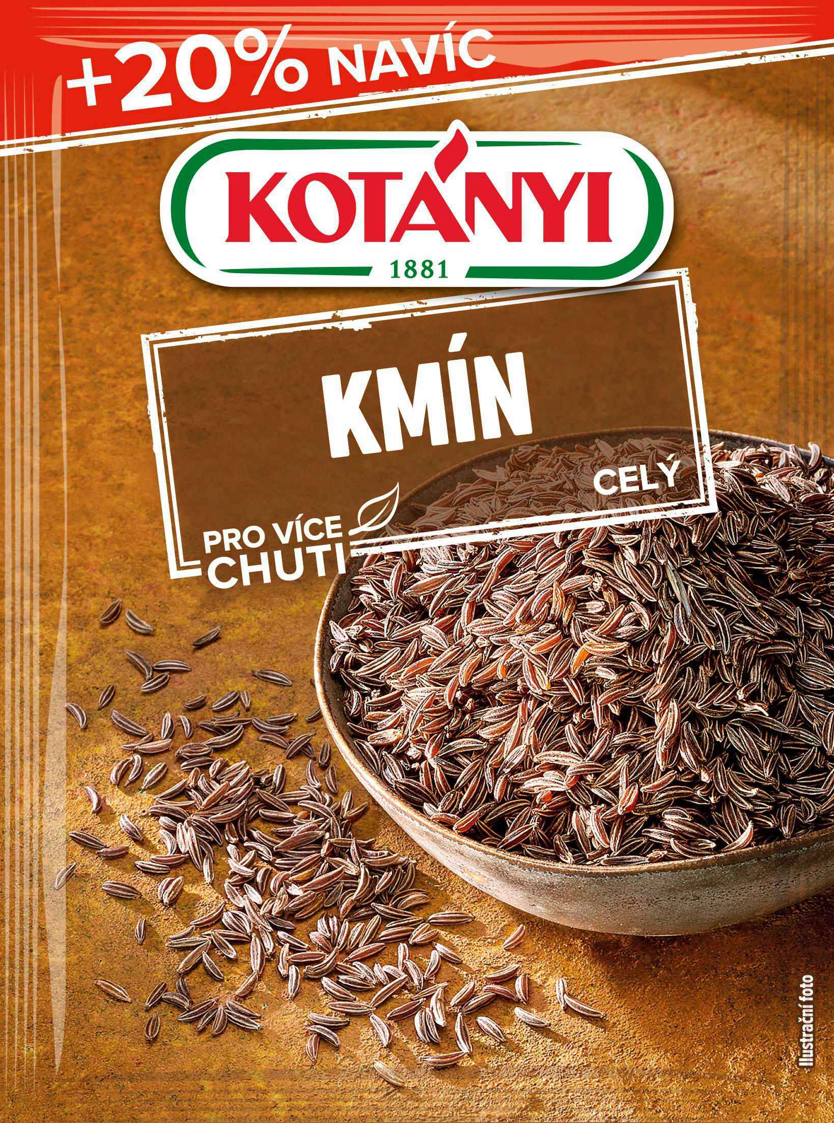 Trvanlivé potraviny - Kotányi Kmín celý 34 g