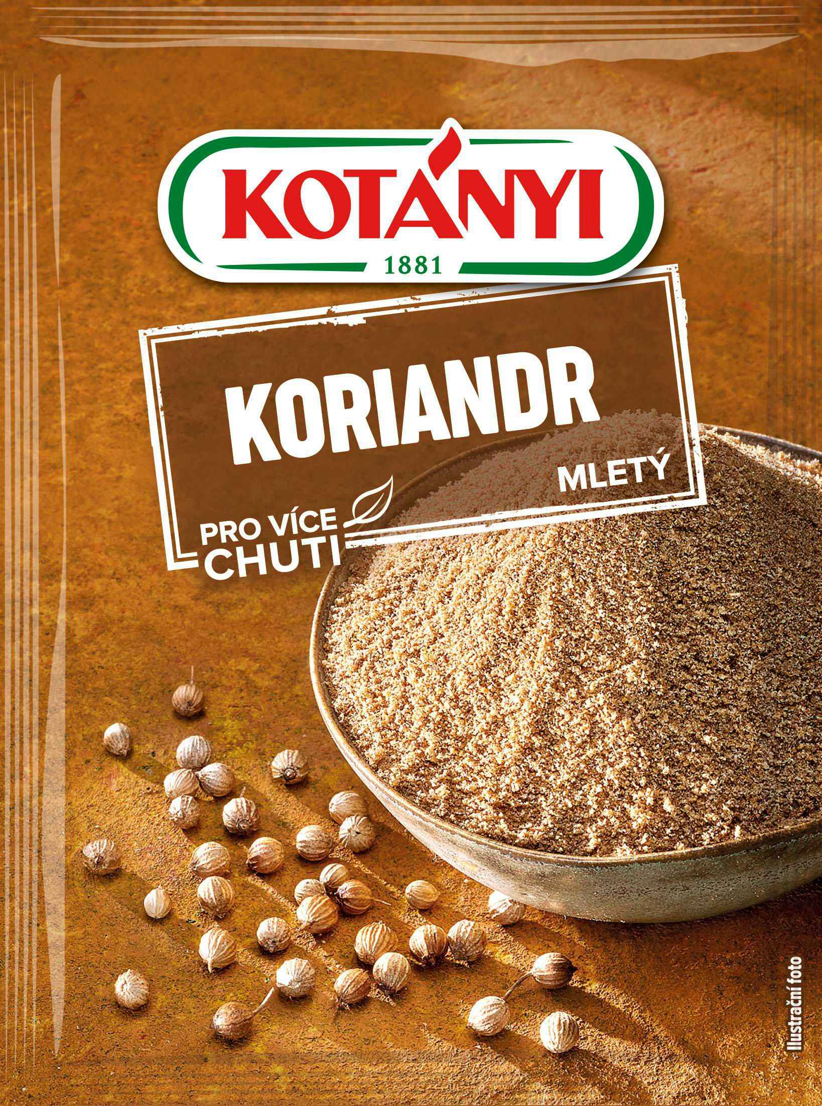 Trvanlivé potraviny - Kotányi Koriandr mletý 30 g
