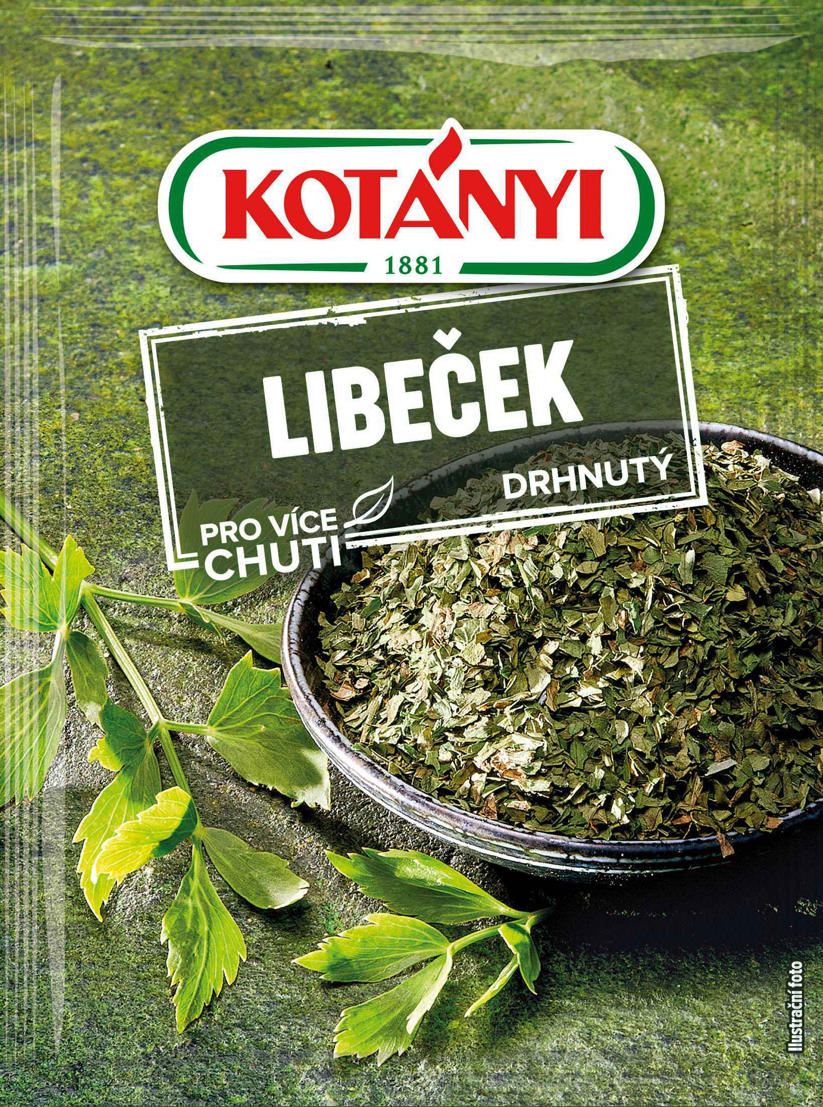 Trvanlivé potraviny - Kotányi Libeček drhnutý 10 g