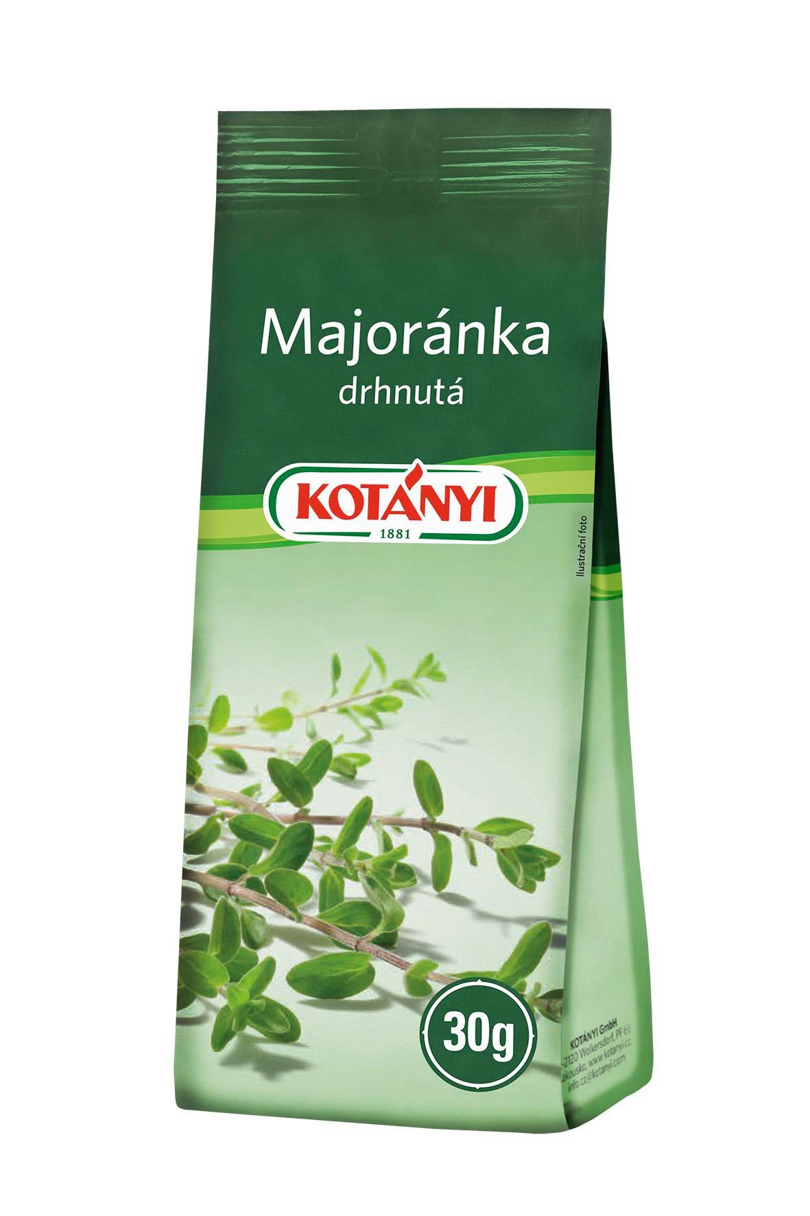 Trvanlivé potraviny - Kotányi Majoránka drhnutá 30 g