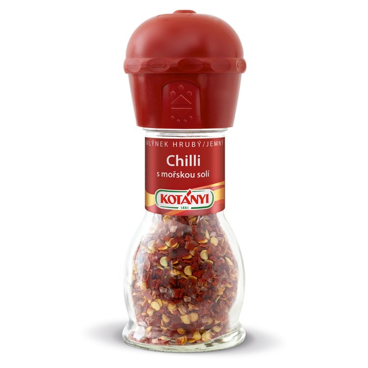 Trvanlivé potraviny - Kotányi Mlýnek chilli s mořskou solí 35 g