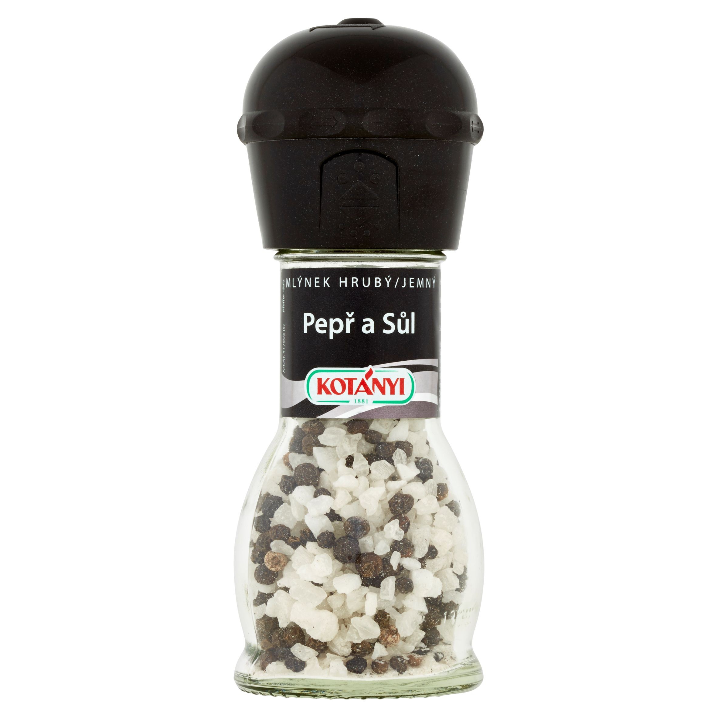 Trvanlivé potraviny - Kotányi Mlýnek pepř a sůl 65 g