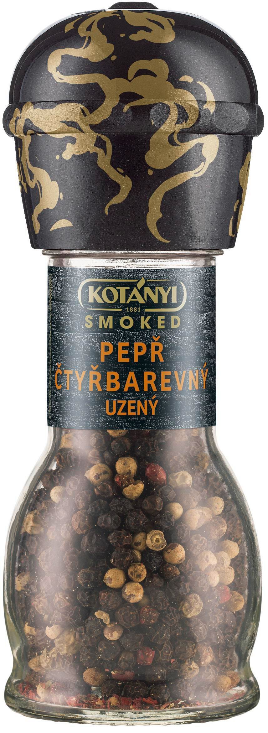Trvanlivé potraviny - Kotányi Mlýnek Pepř čtyřbarevný uzený 42g