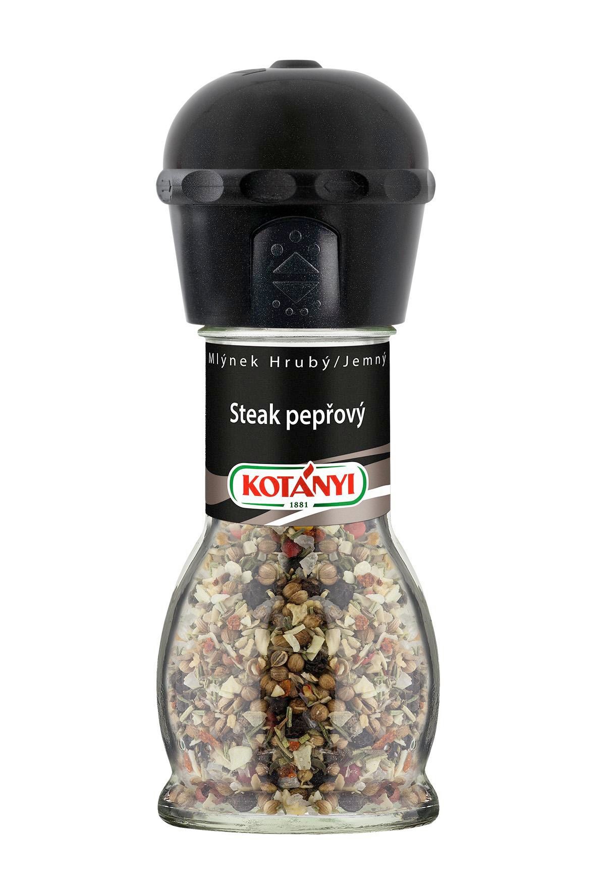 Trvanlivé potraviny - Kotányi Mlýnek Steak pepřový 45g