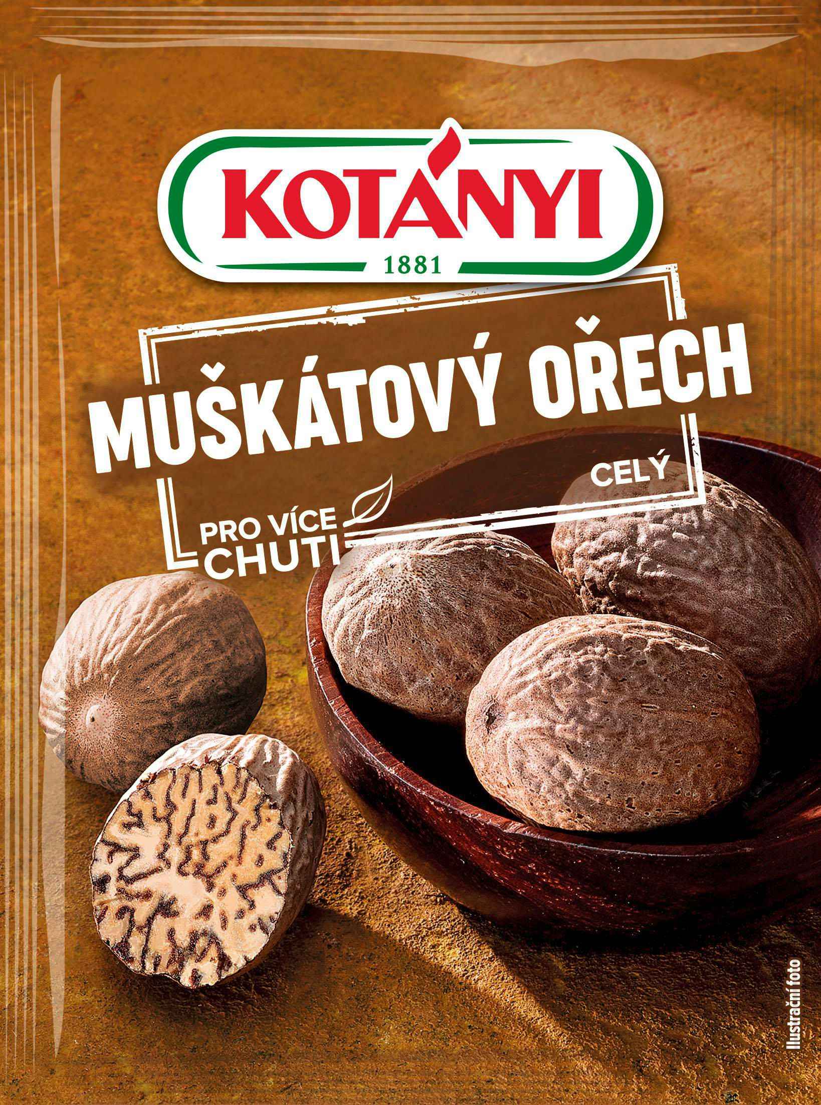 Trvanlivé potraviny - Kotányi Muškátový ořech celý 9 g