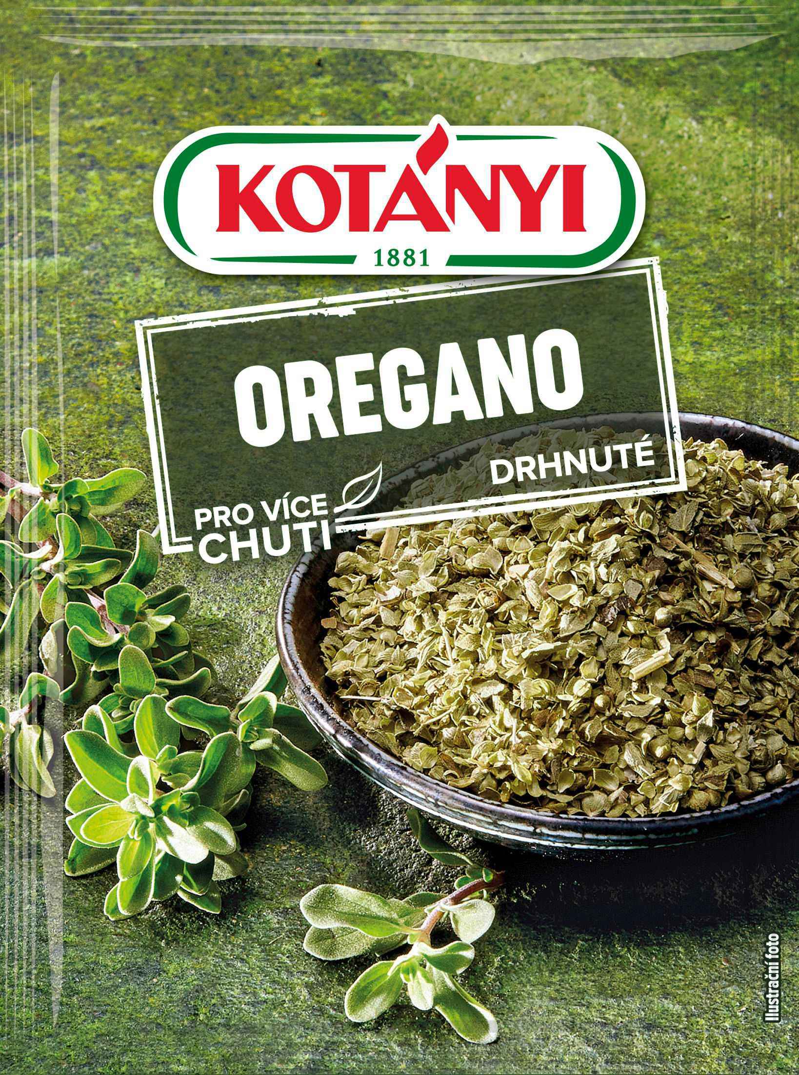 Trvanlivé potraviny - Kotányi Oregano drhnuté 8 g