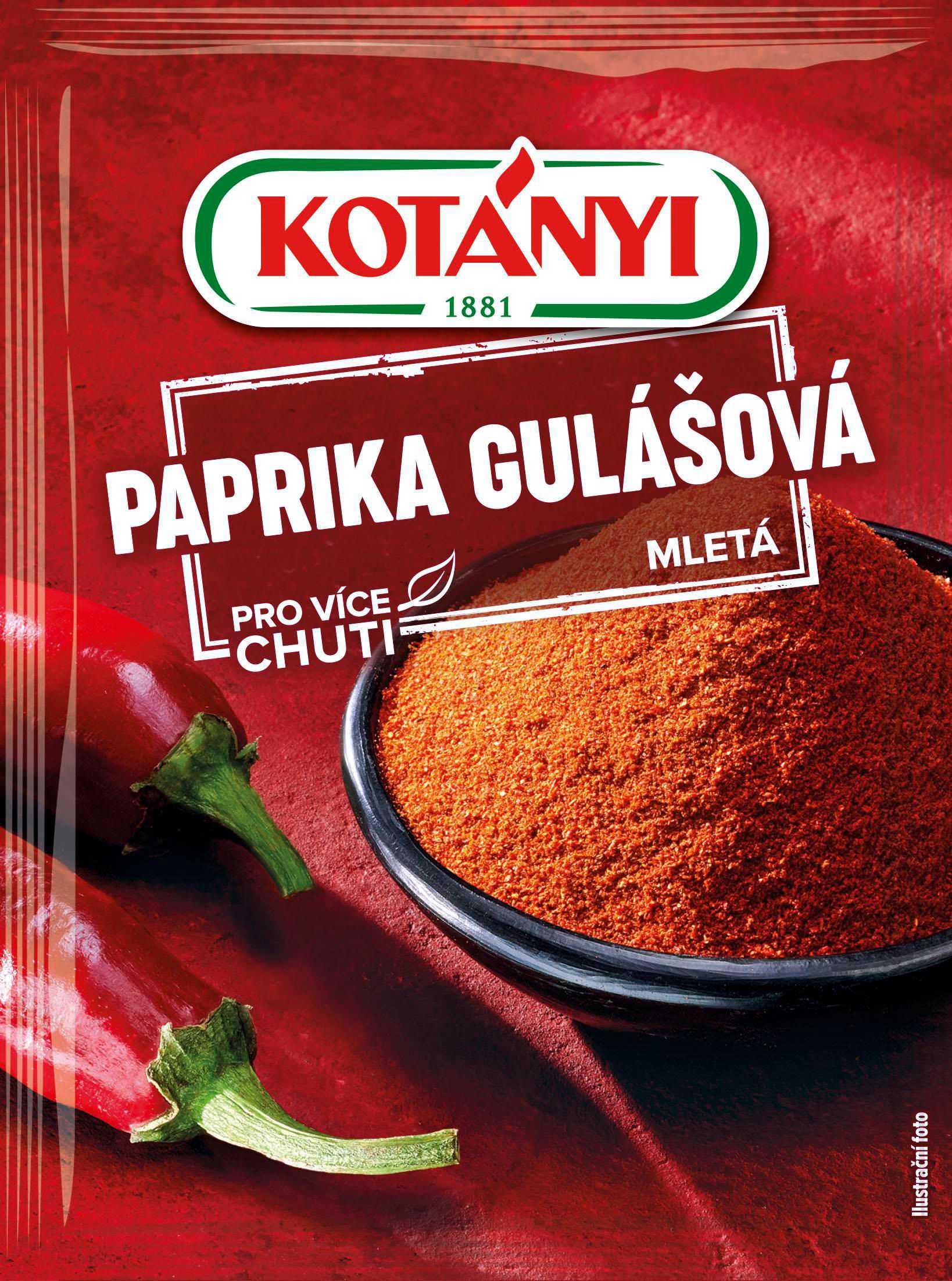 Trvanlivé potraviny - Kotányi Paprika gulášová mletá 25 g