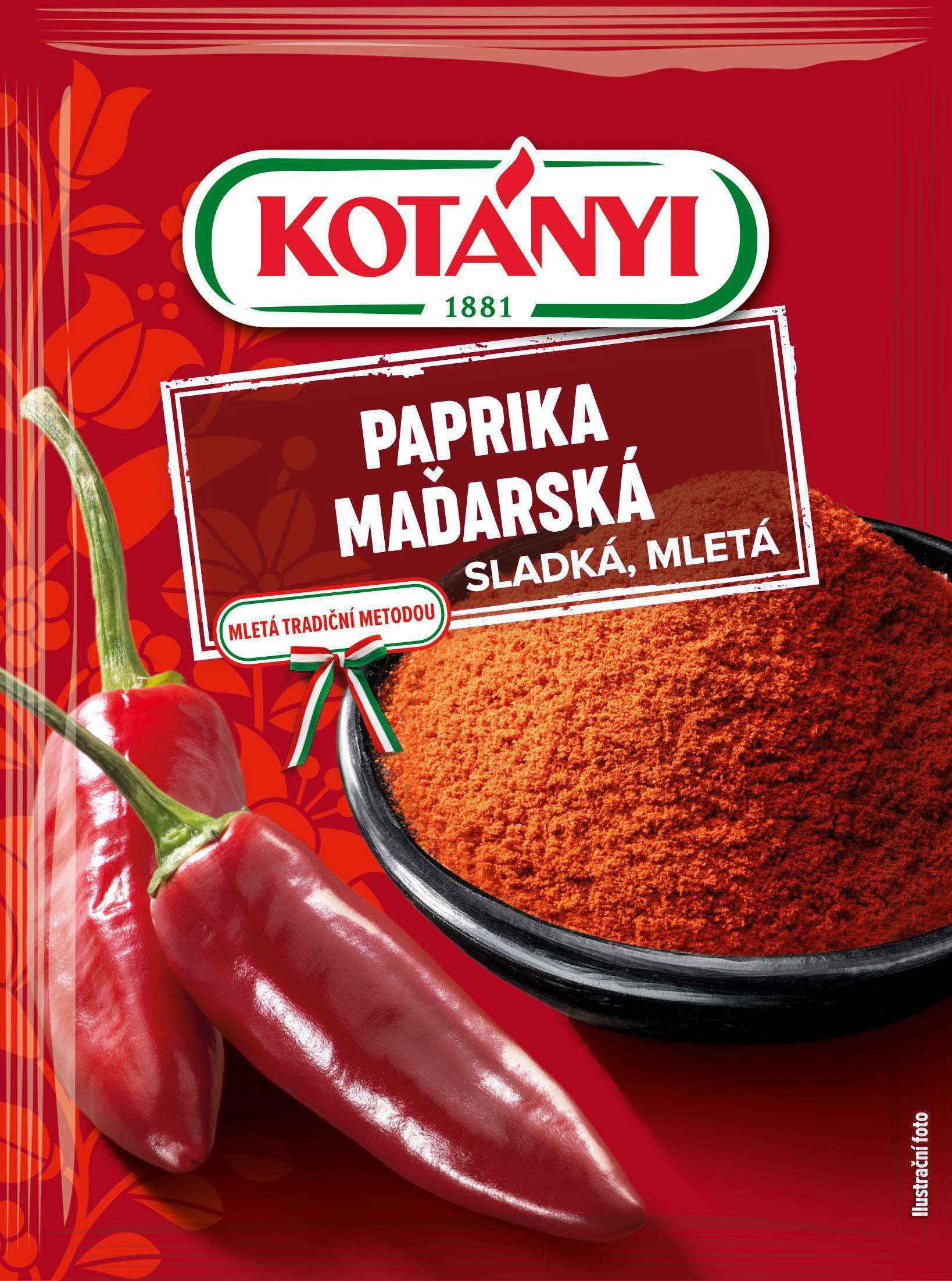 Trvanlivé potraviny - Kotányi Paprika maďarská sladká 20 g