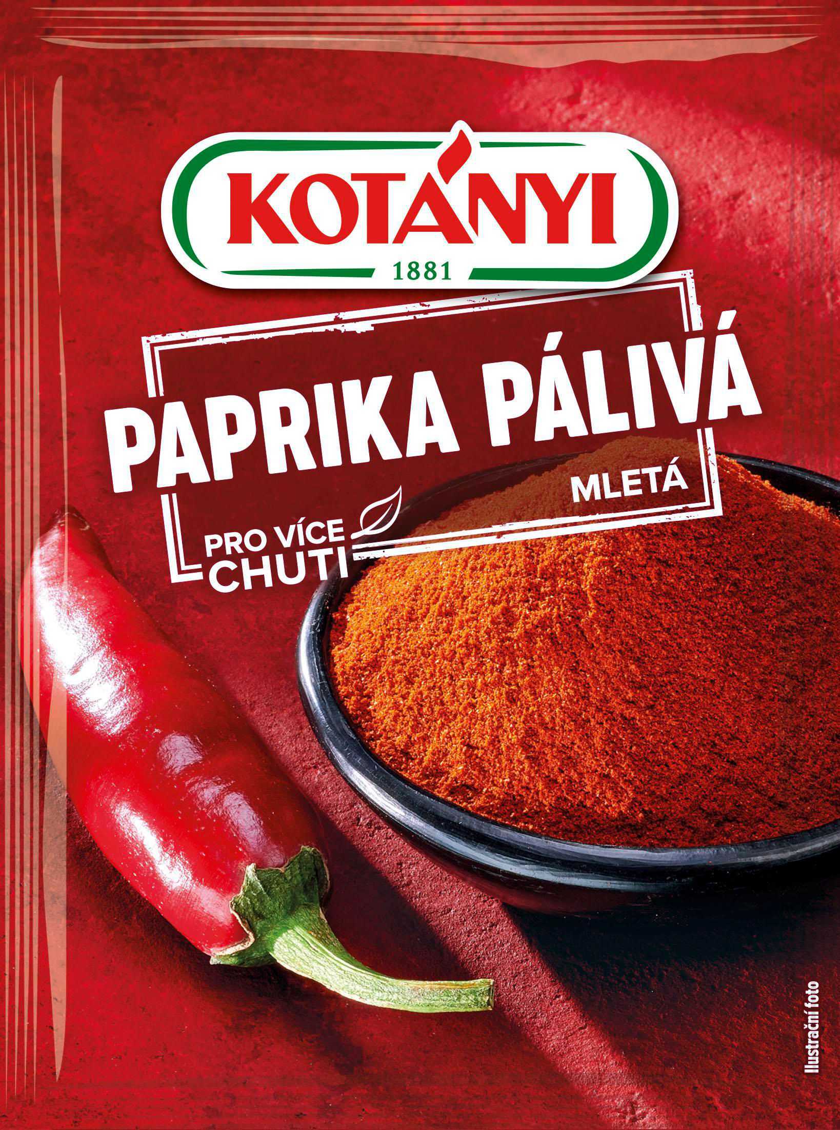 Trvanlivé potraviny - Kotányi Paprika pálivá mletá 25 g