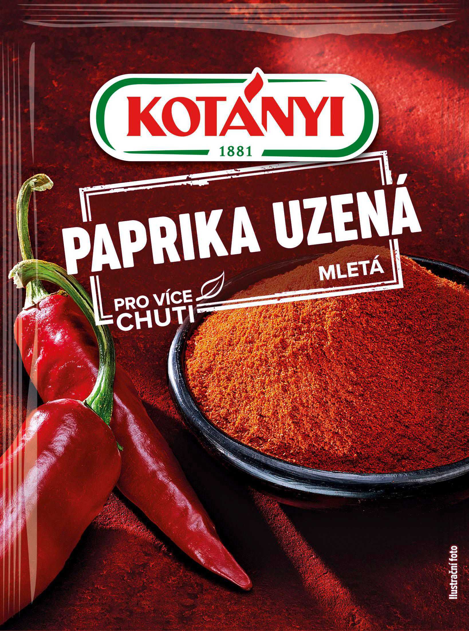 Trvanlivé potraviny - Kotányi Paprika uzená sladká, mletá 25 g