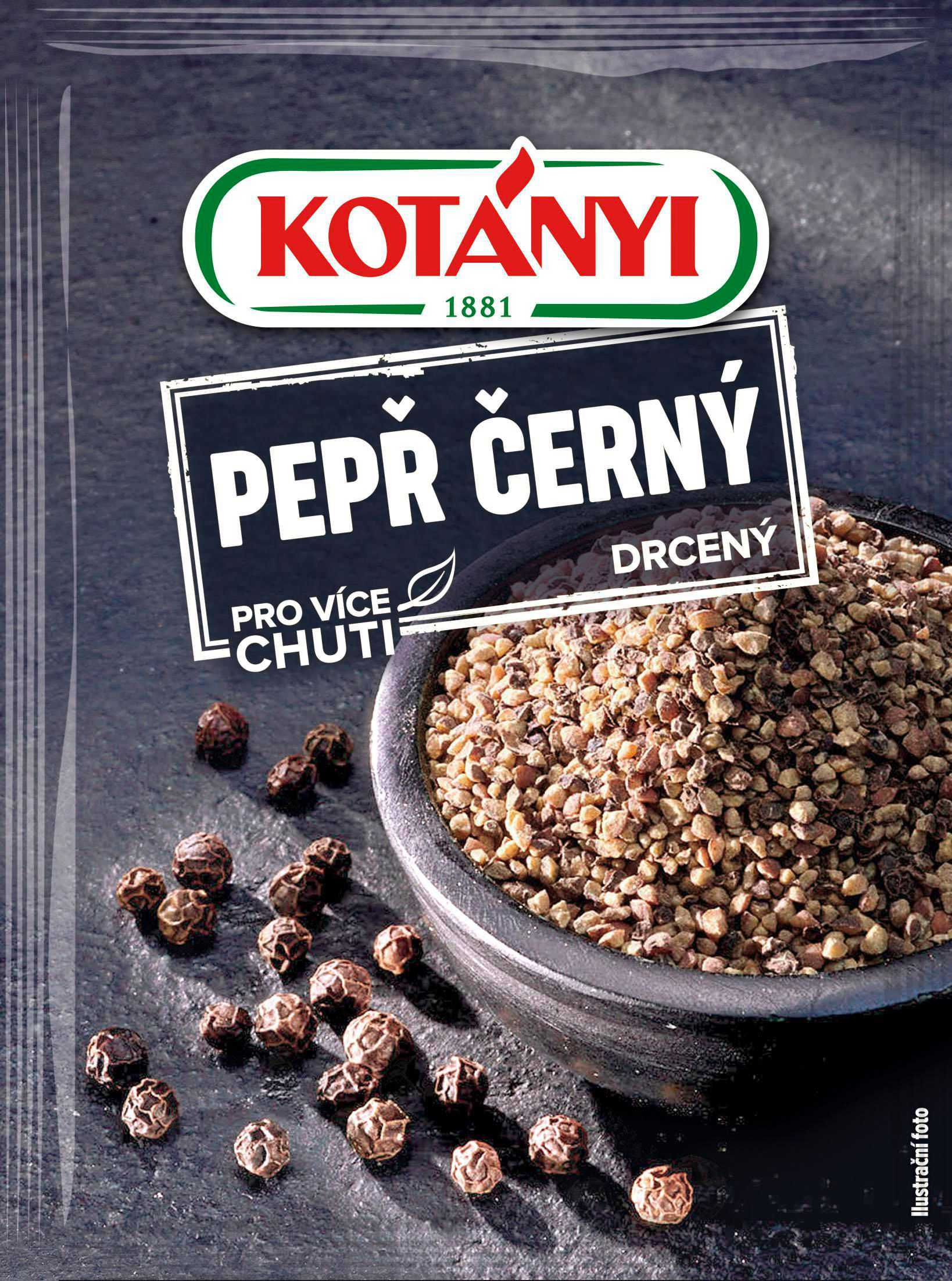 Trvanlivé potraviny - Kotányi Pepř černý drcený 20 g