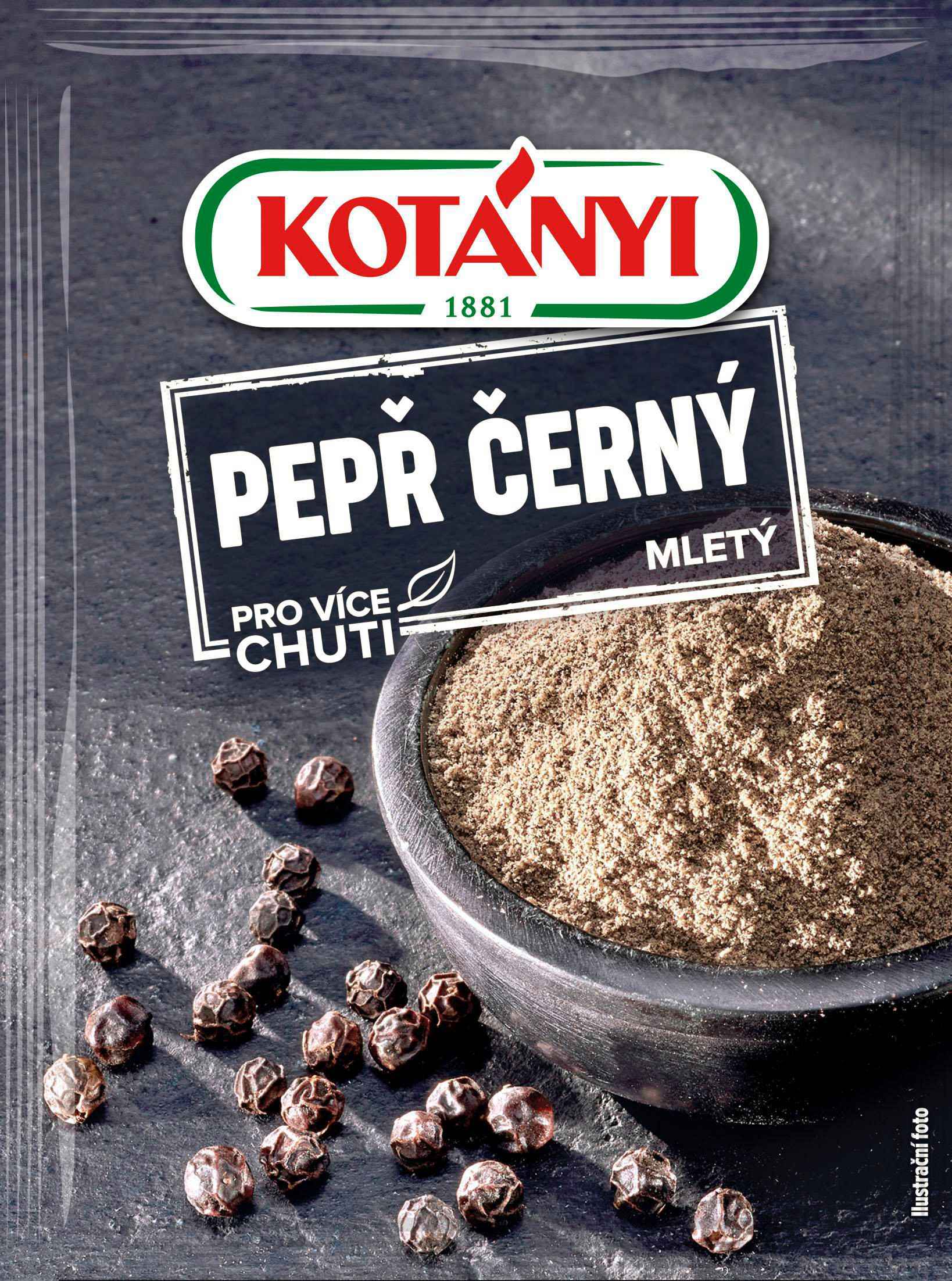 Trvanlivé potraviny - Kotányi Pepř černý mletý 24 g