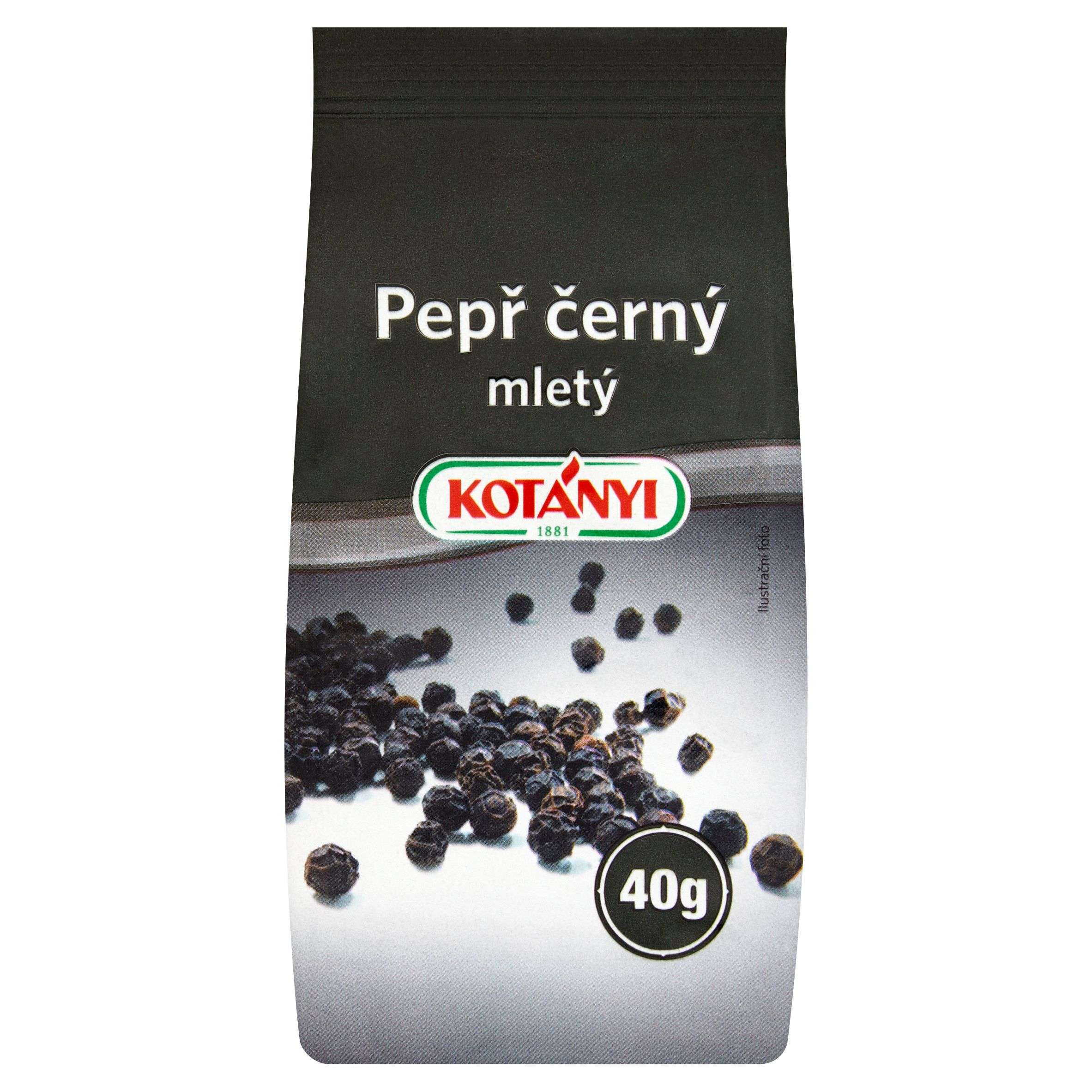 Trvanlivé potraviny - Kotányi Pepř černý mletý 40 g