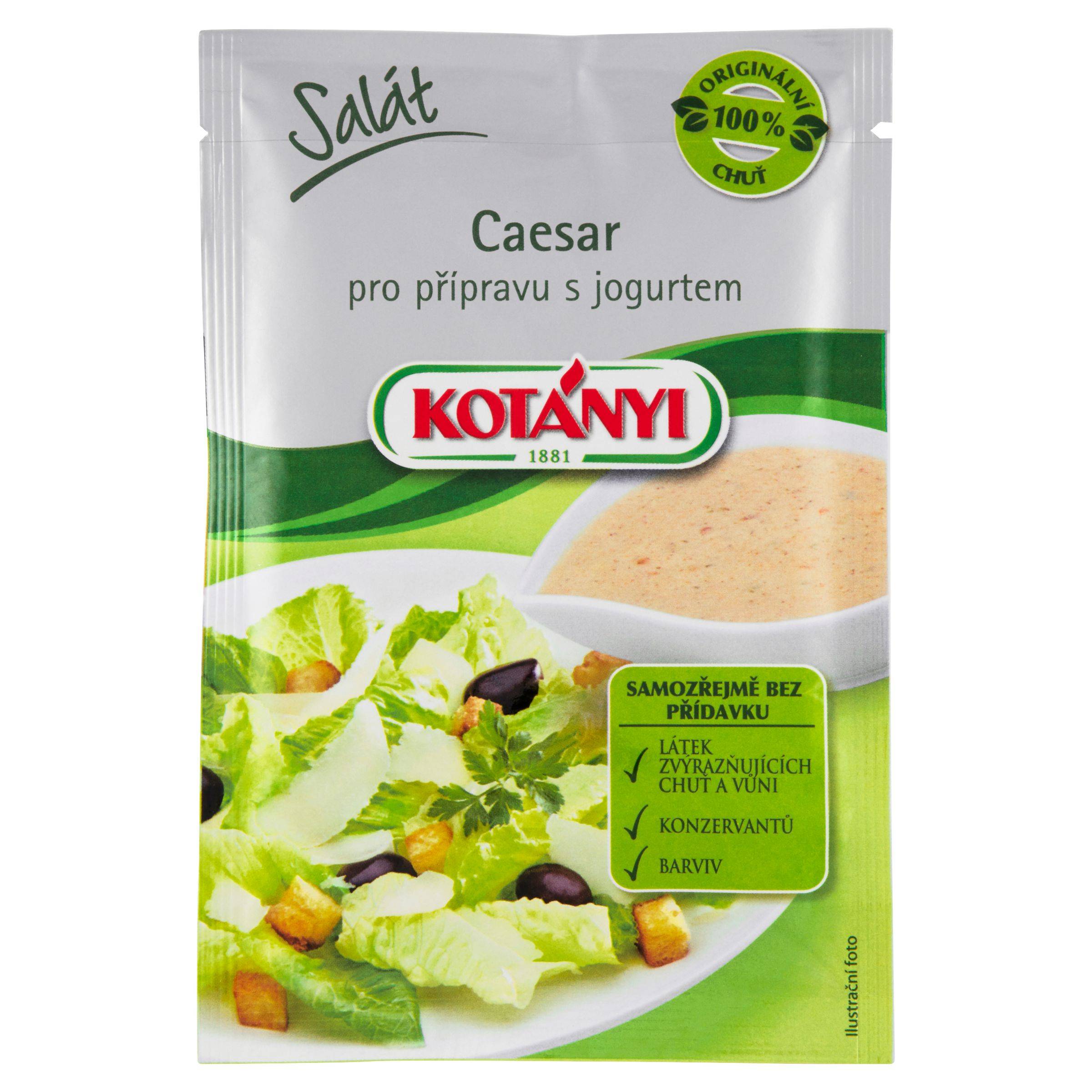 Trvanlivé potraviny - Kotányi Salát Caesar pro přípravu s jogurtem 13 g