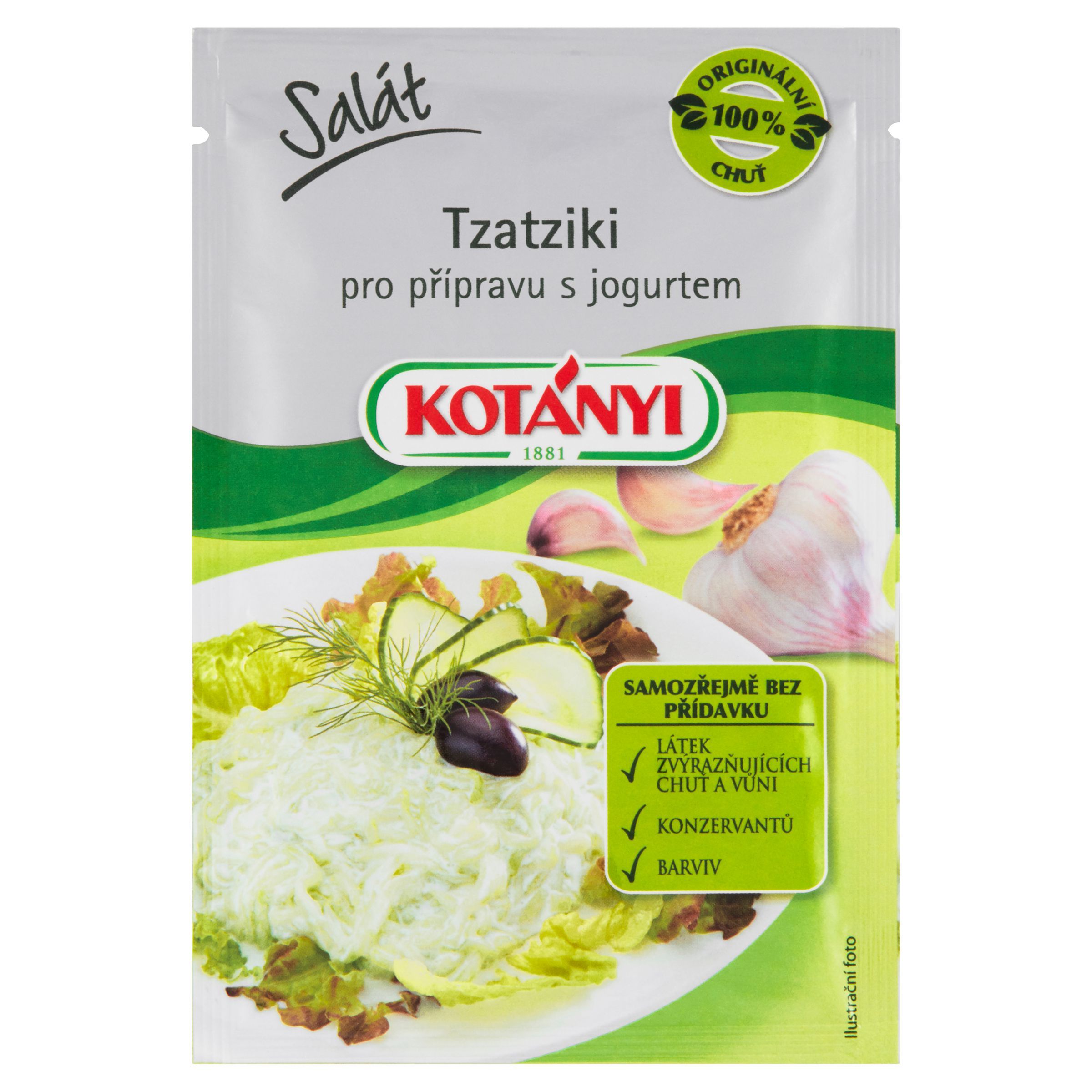 Trvanlivé potraviny - Kotányi Salát Tzatziki pro přípravu s jogurtem 13 g