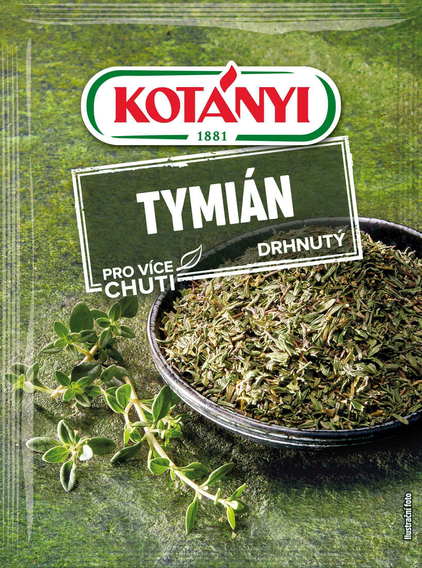 Trvanlivé potraviny - Kotányi Tymián drhnutý 14 g