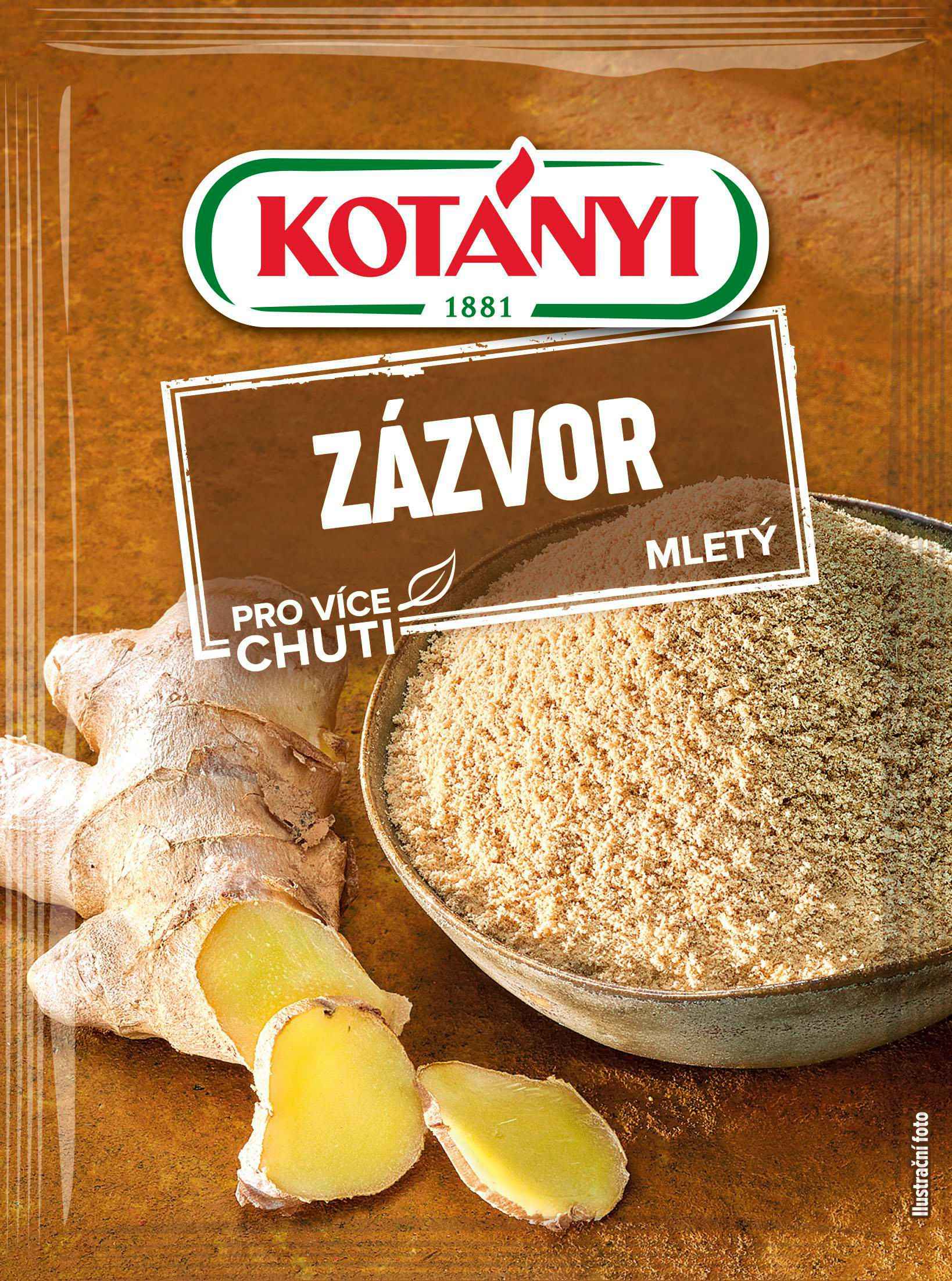 Trvanlivé potraviny - Kotányi Zázvor mletý 22 g