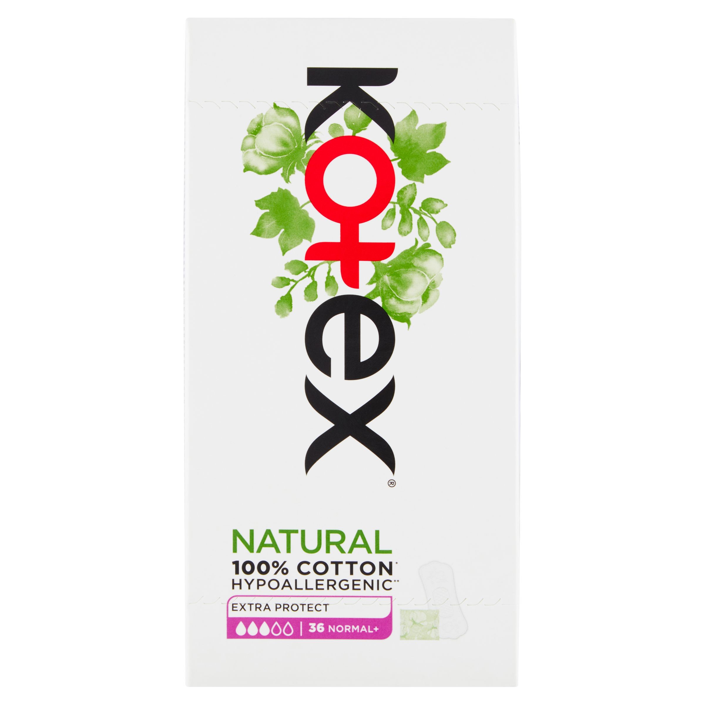 Drogerie a kosmetika - Kotex® Liners Natural Normal Plus 36