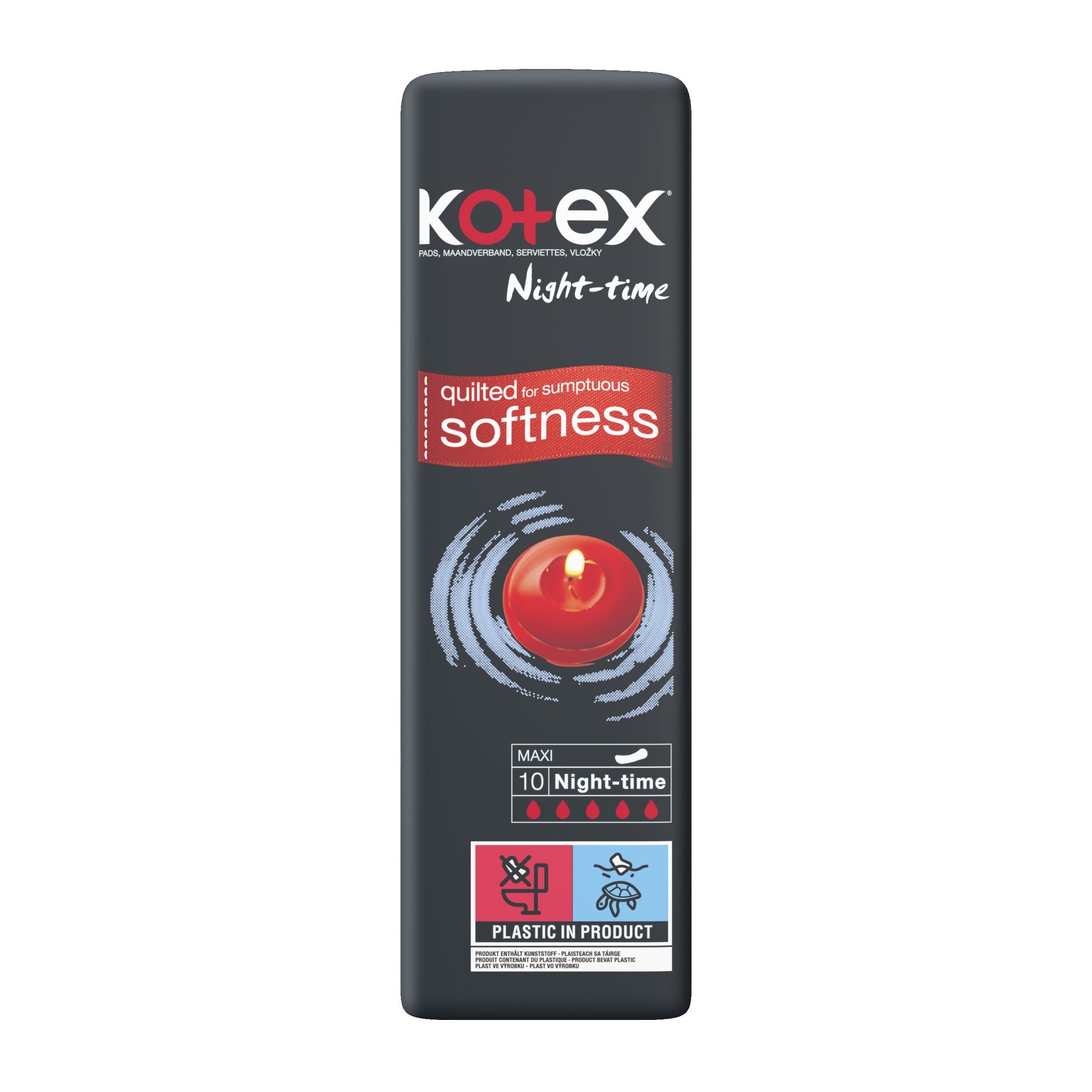 Drogerie a kosmetika - KOTEX® Maxi Night 10 dámské vložky