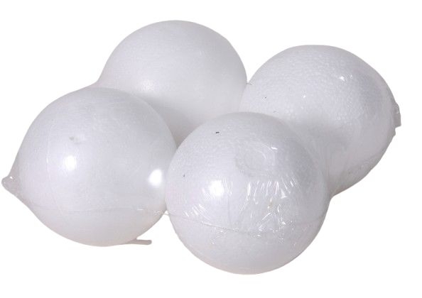 Domácnost a Zahrada - Koule aranžovací polystyrenová plná d6cm, 4ks