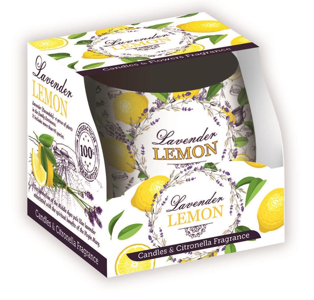 Domácnost a Zahrada - Kozák Svíčka vonná ve skle Lavender Lemon 100g