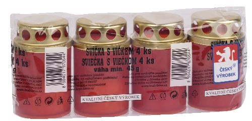 Domácnost a Zahrada - Krab Svíčka hřbitovní s víčkem 45g 4ks
