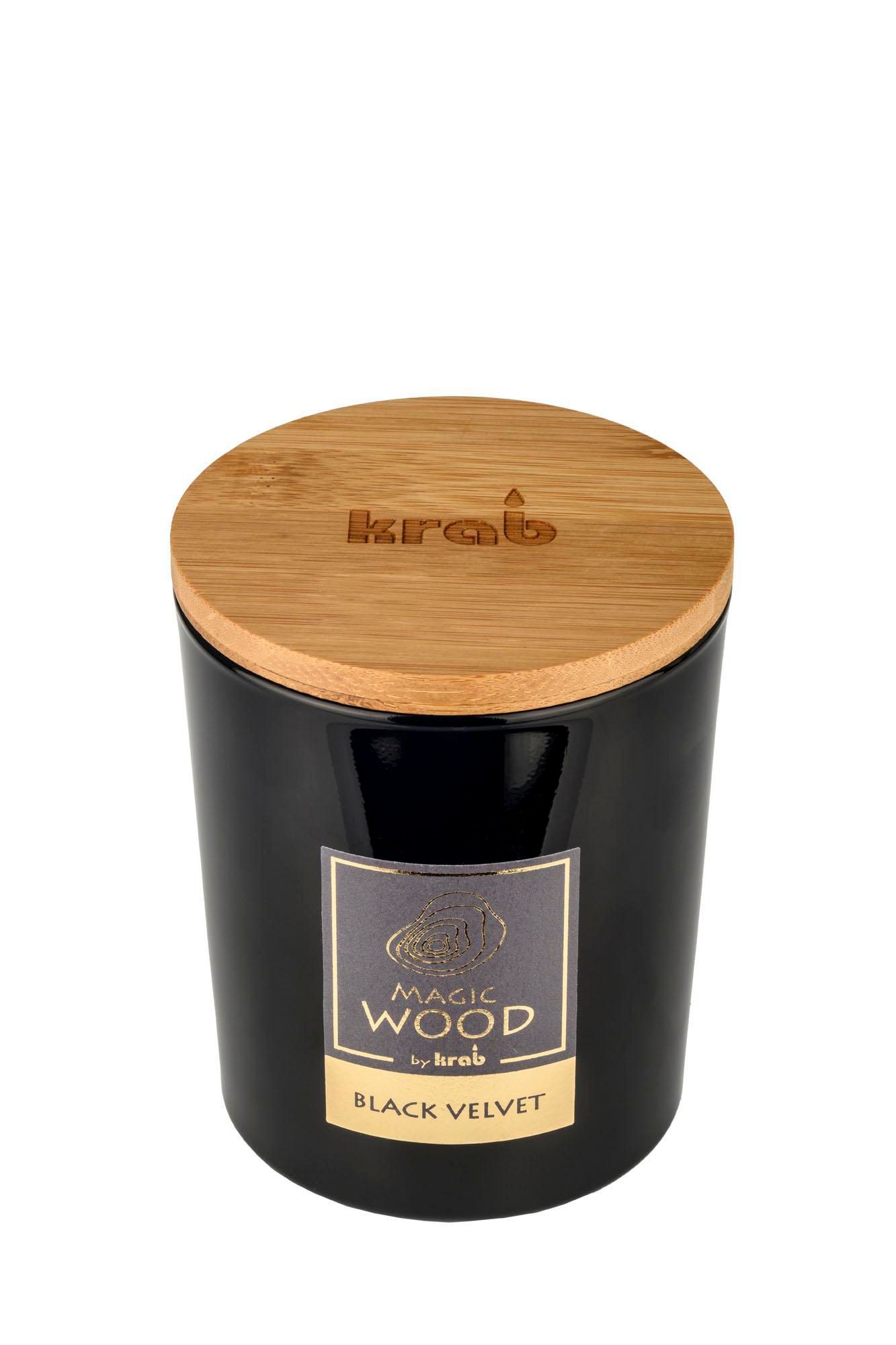Domácnost a Zahrada - Krab Svíčka Magic Wood Black Velvet 300g