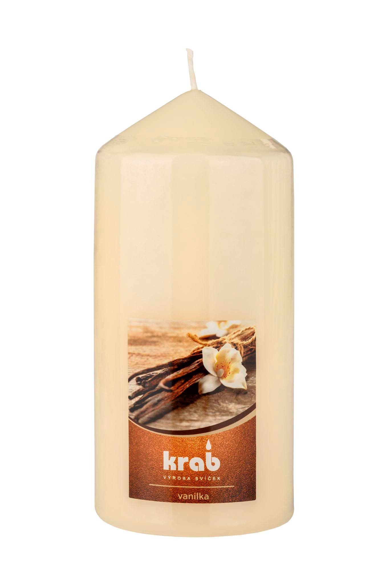 Domácnost a Zahrada - Krab Svíčka vonná vanilka 70x150 mm 300g